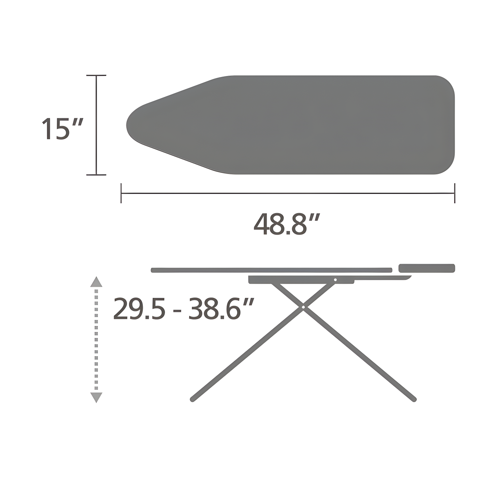 Brabantia Brabantia Size B Medium Ironing Board with Solid Steam Unit Holder