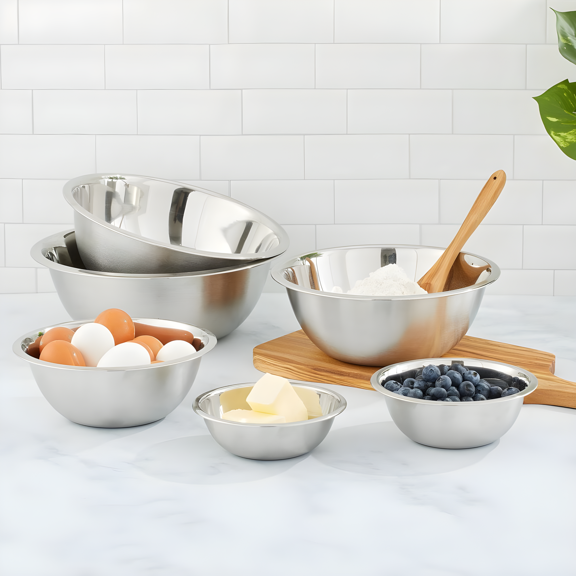 JoyJolt Joyjolt Stainless Steel Mixing Bowl, Set Of 6