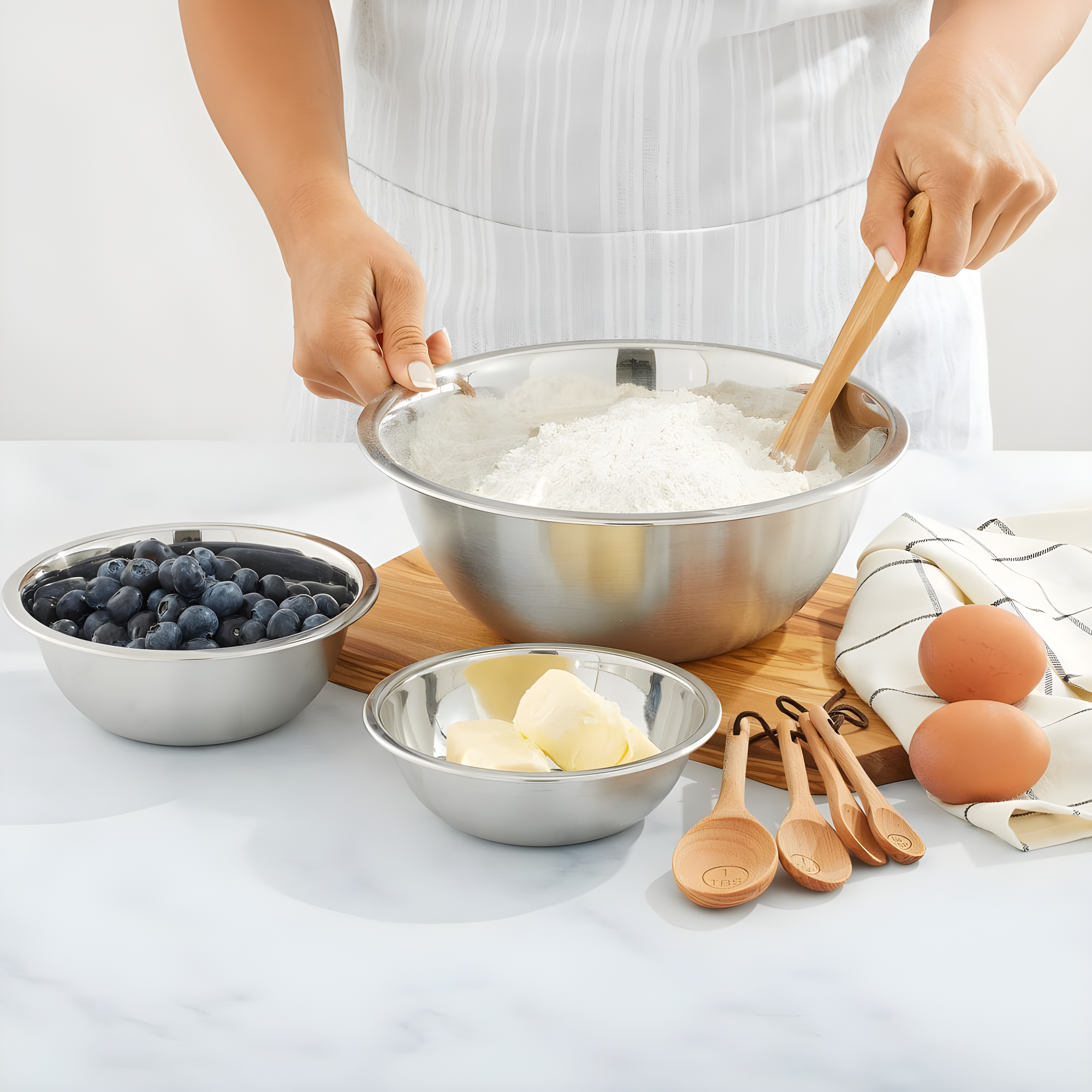 JoyJolt Joyjolt Stainless Steel Mixing Bowl, Set Of 6