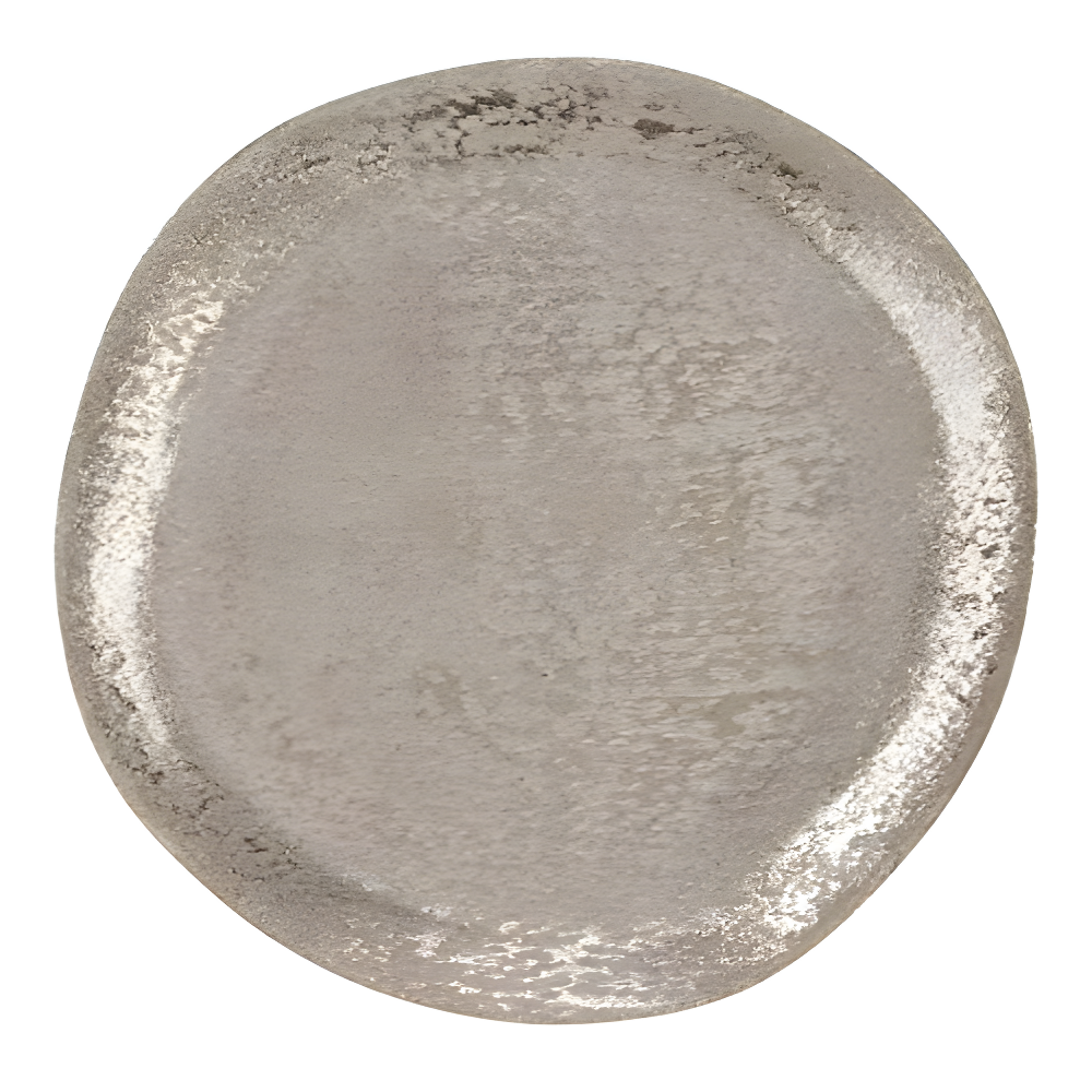 Saro Lifestyle Brushed Aluminum Charger (Set of 4), Silver, 13" Round