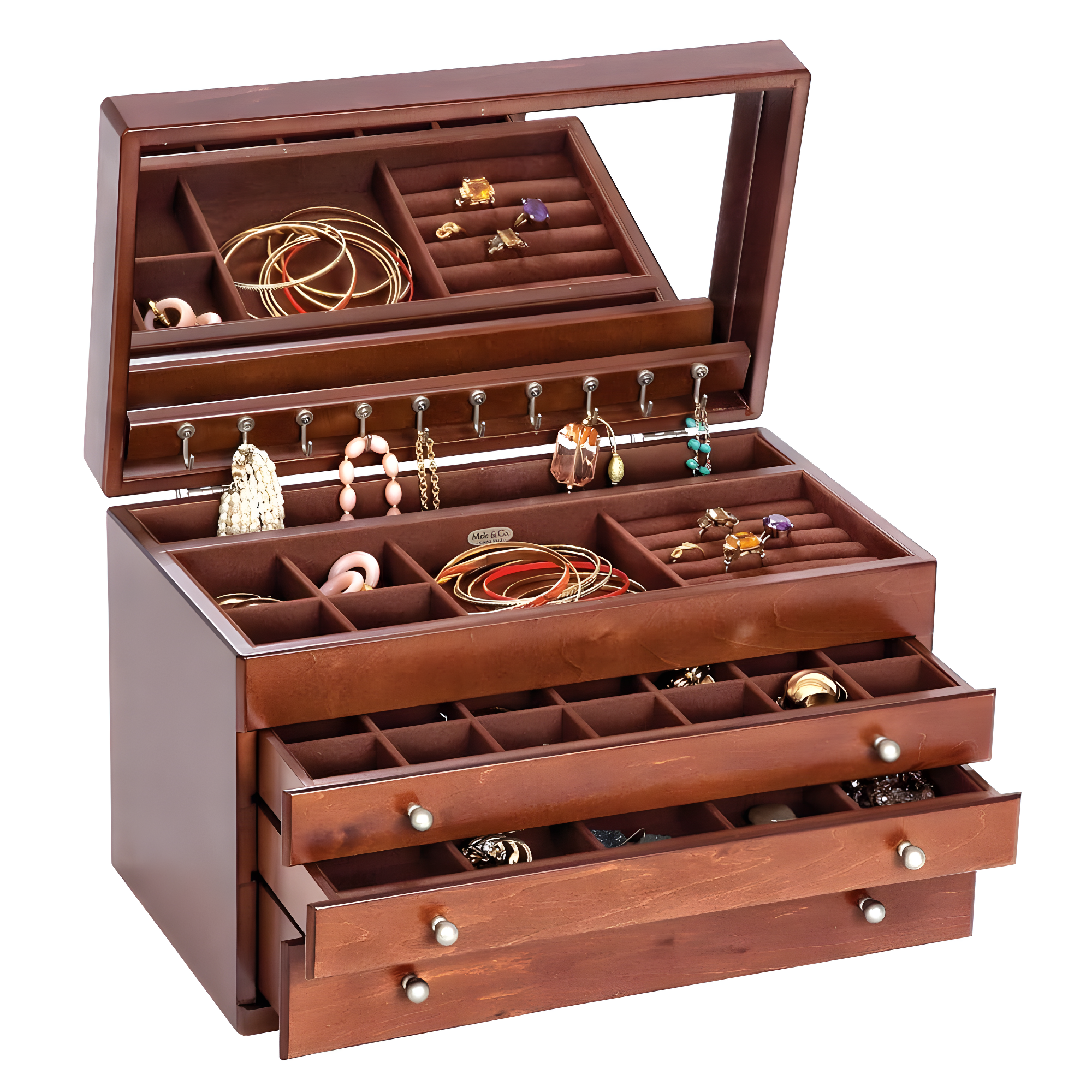 Mele and Co Brigitte Wooden Jewelry Box