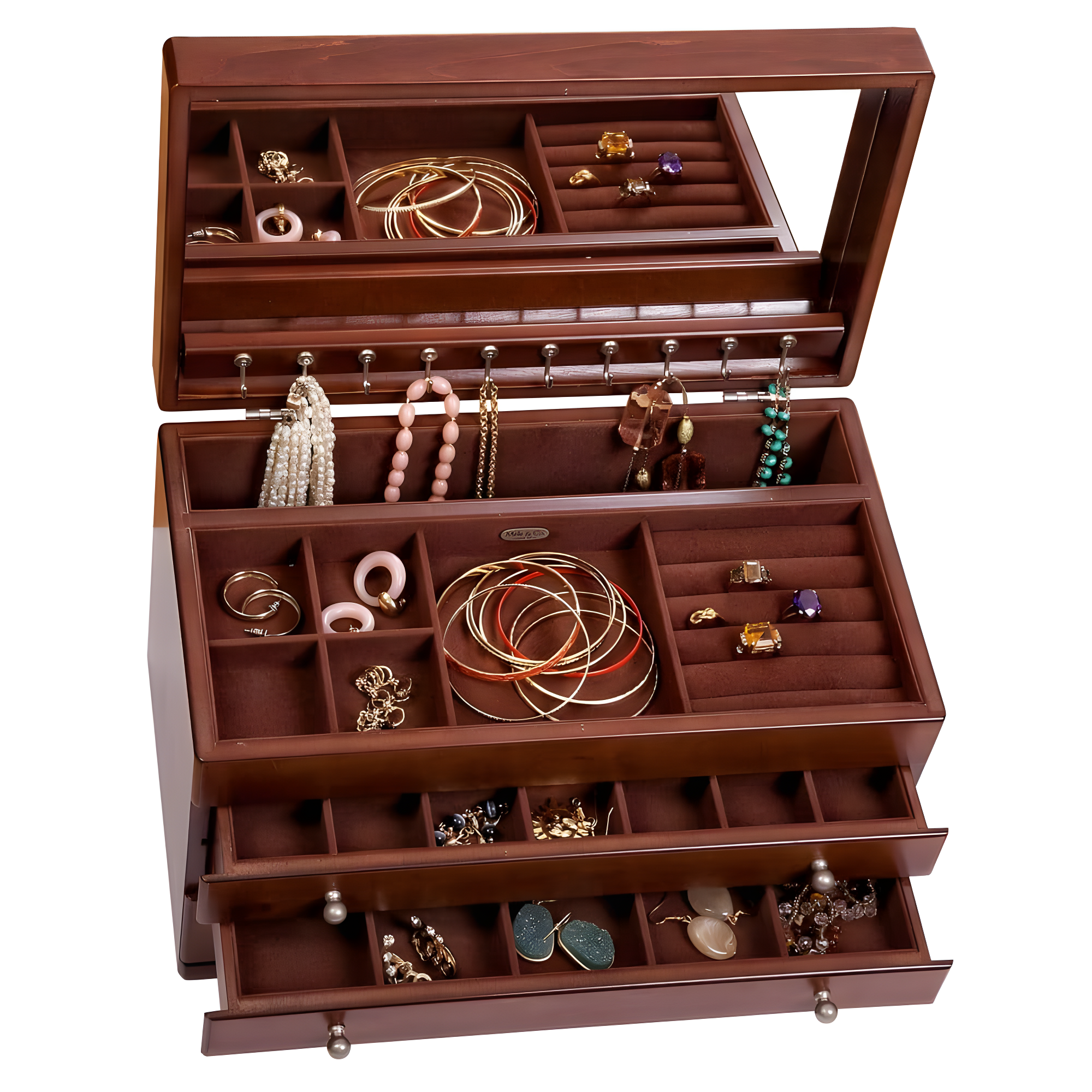 Mele and Co Brigitte Wooden Jewelry Box