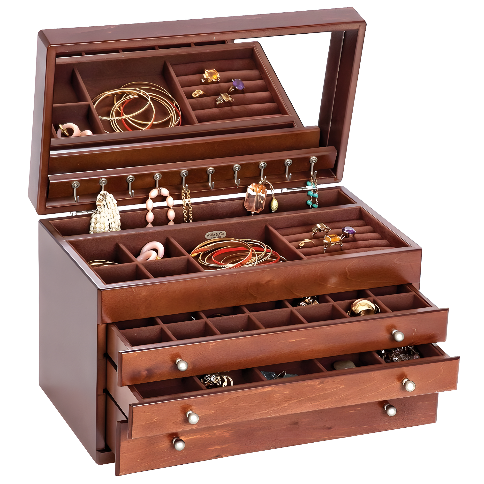 Mele and Co Brigitte Wooden Jewelry Box