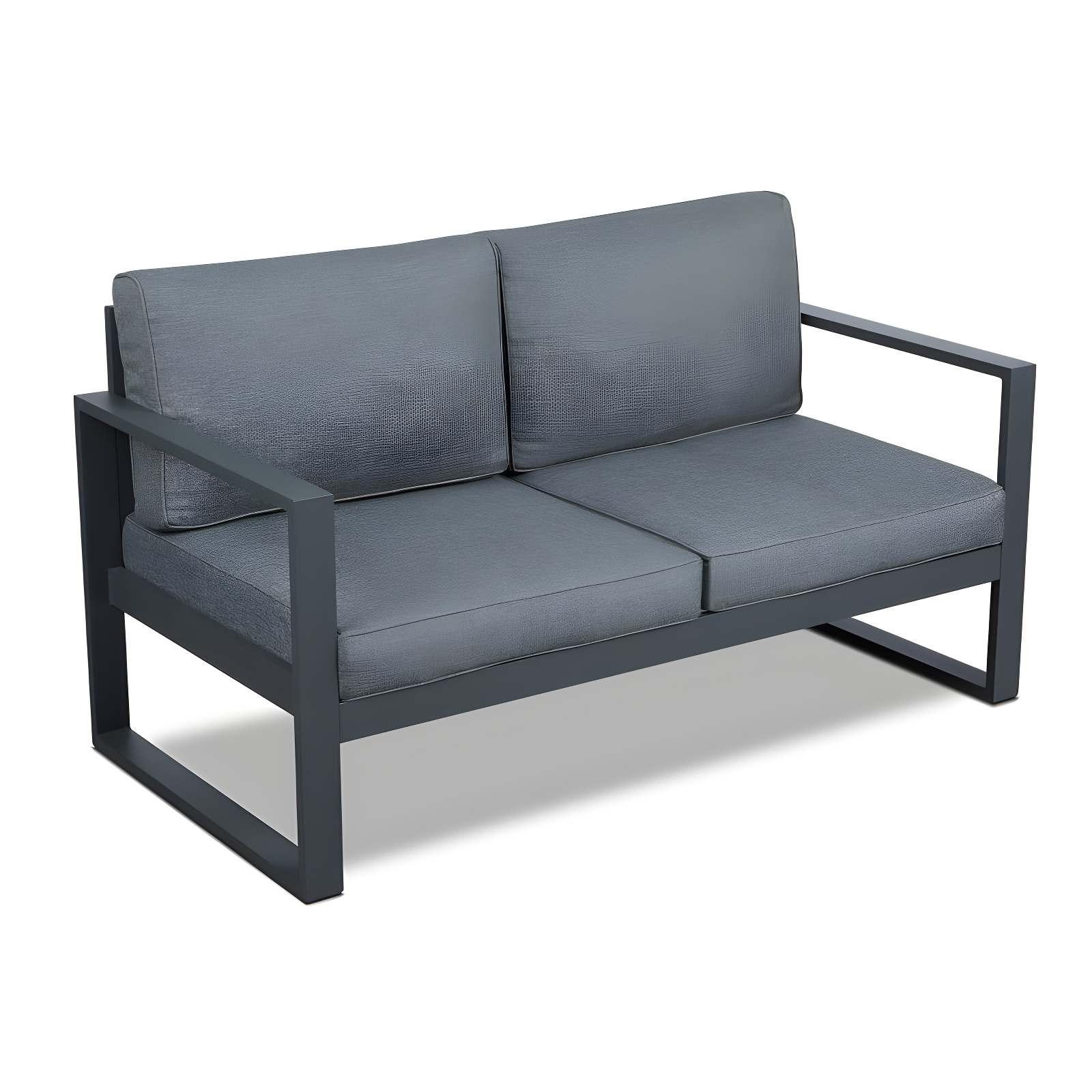 Real Flame BALTIC 55" Metal Outdoor Loveseat With Cushions by Real Flame