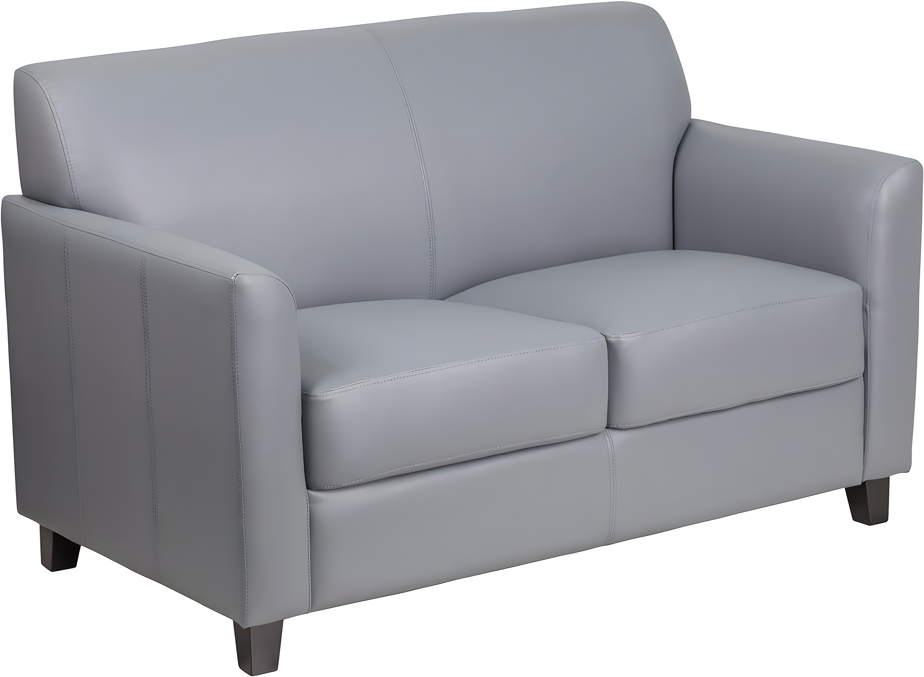 Hercules Junkersfeld 52" Modern LeatherSoft Upholstered Reception Loveseat