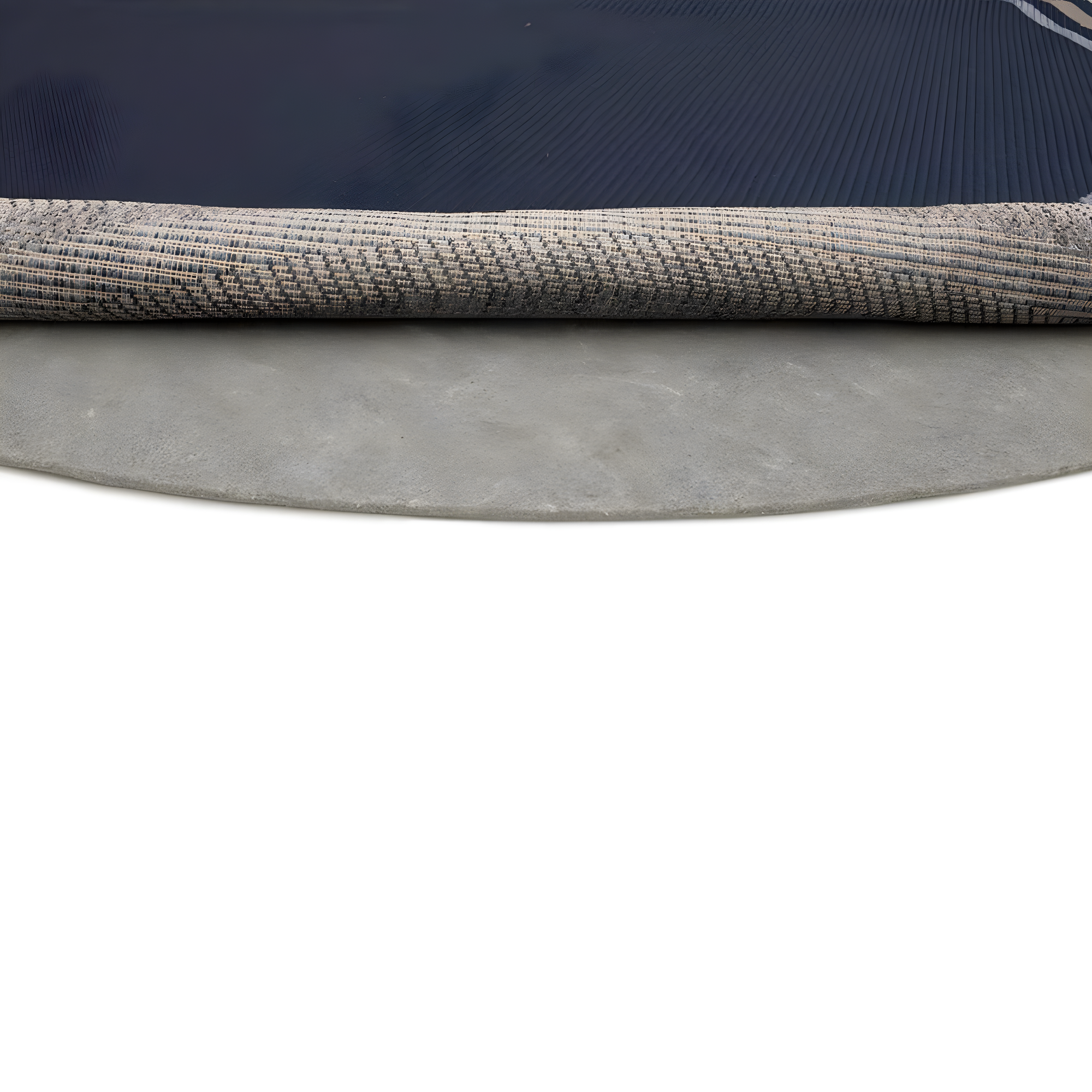 Mohawk 4'10" Round Premium Dual Surface Rug Pad Brown: Skid-Resistant, Polyester, Latex Backing, Gray