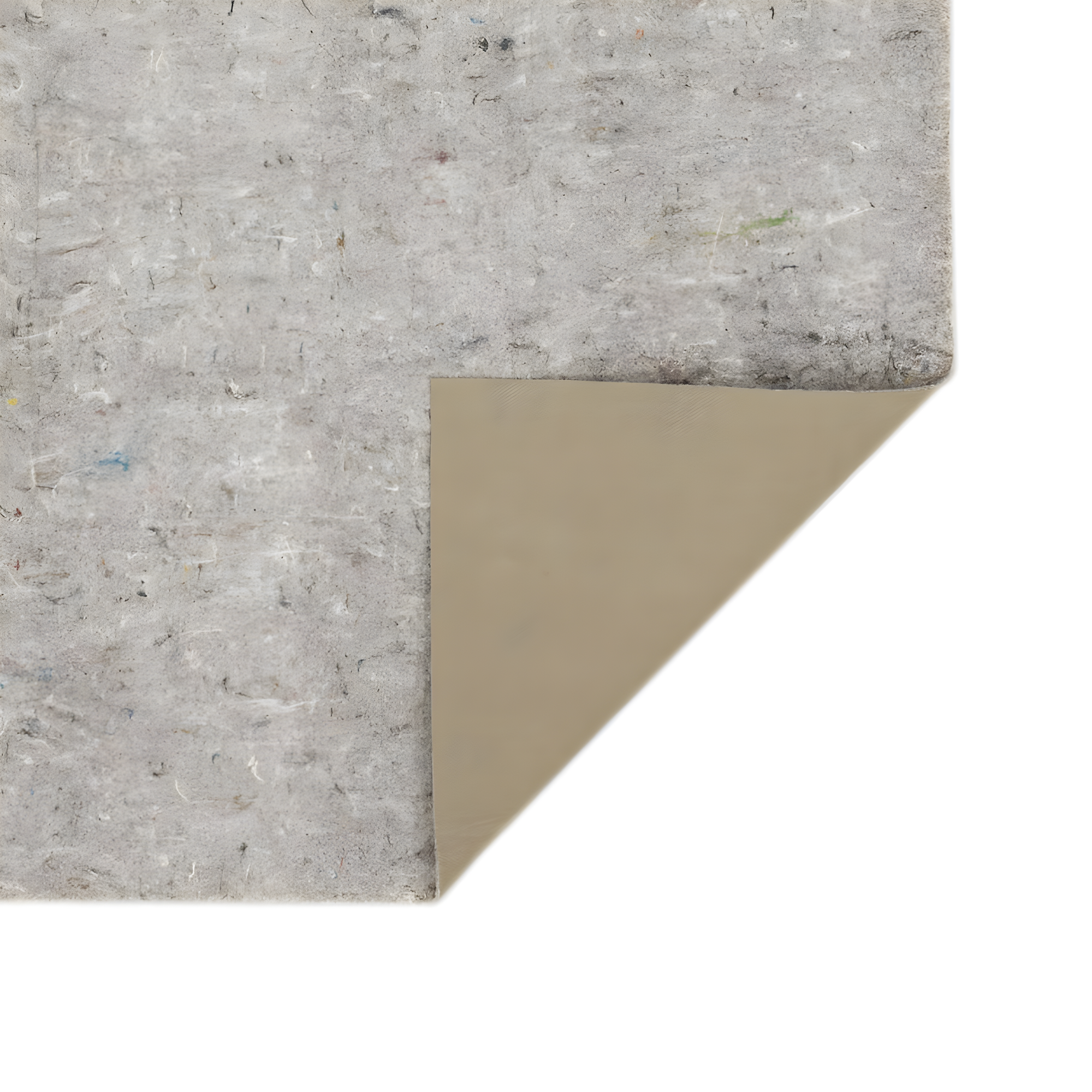 Mohawk 4'10" Round Premium Dual Surface Rug Pad Brown: Skid-Resistant, Polyester, Latex Backing, Gray