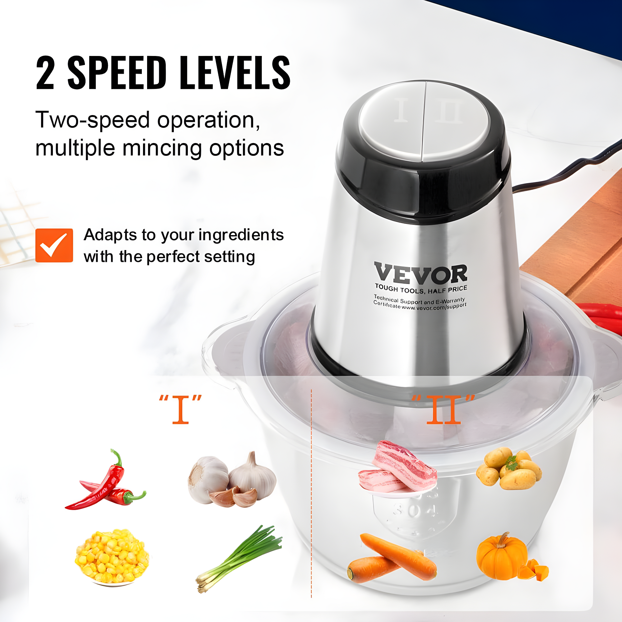 VEVOR VEVOR 8 Cup Food Processor