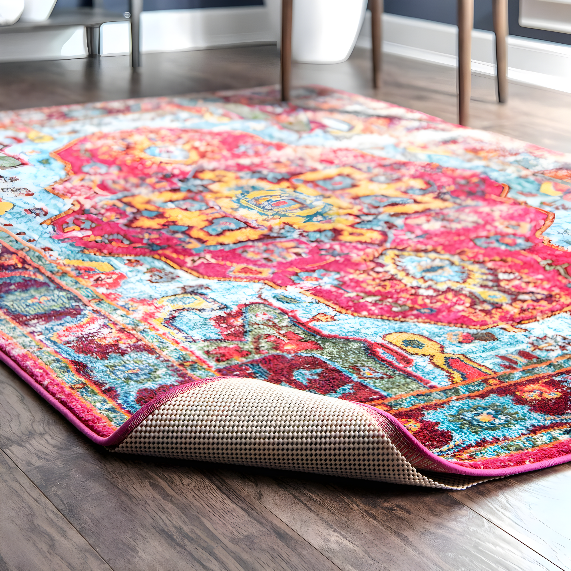 Nuloom Beau Comfort Standard Indoor Area Rug Pad, Round 6', White