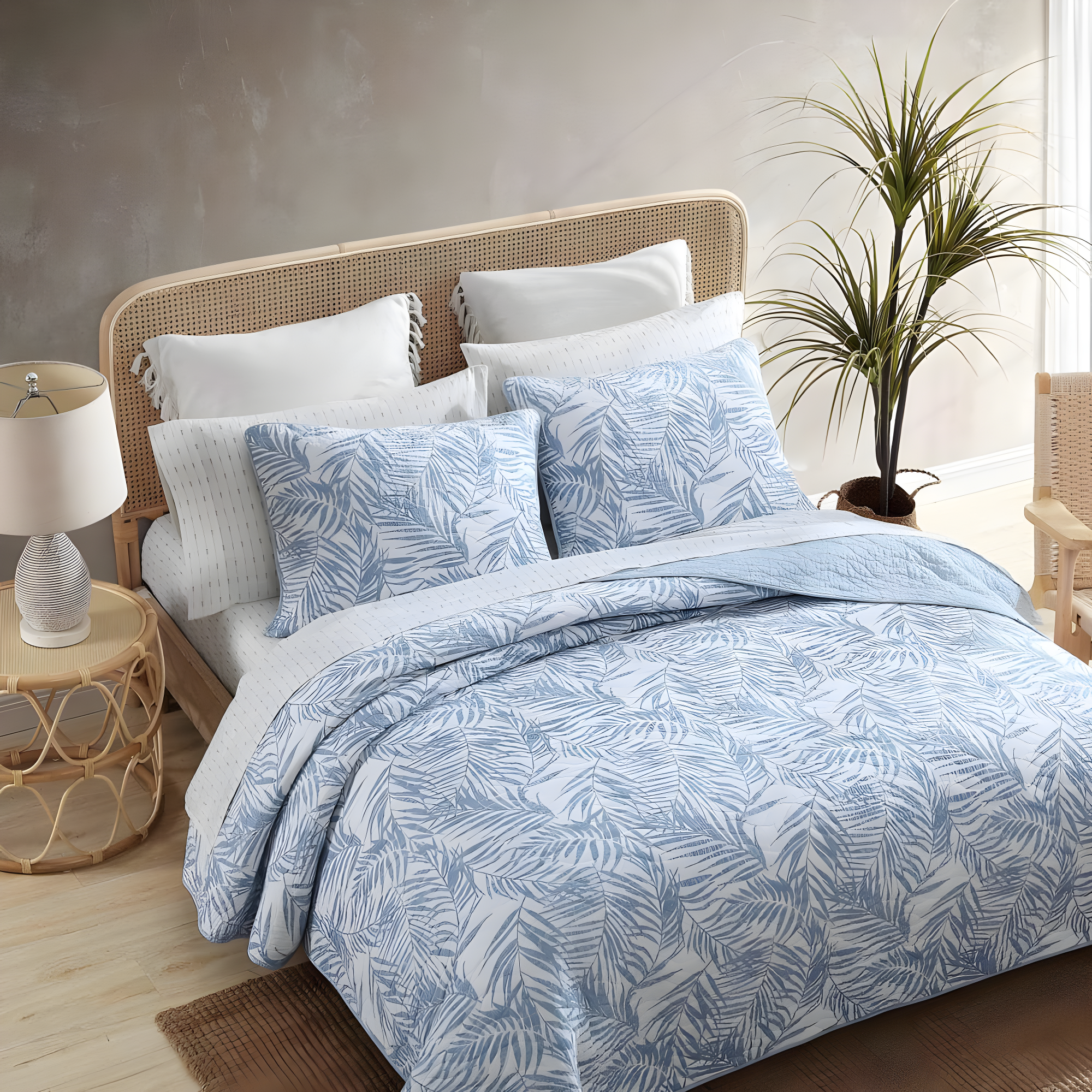 Tommy Bahama Home Tommy Bahama Palmday Cotton Reversible Quilt Set
