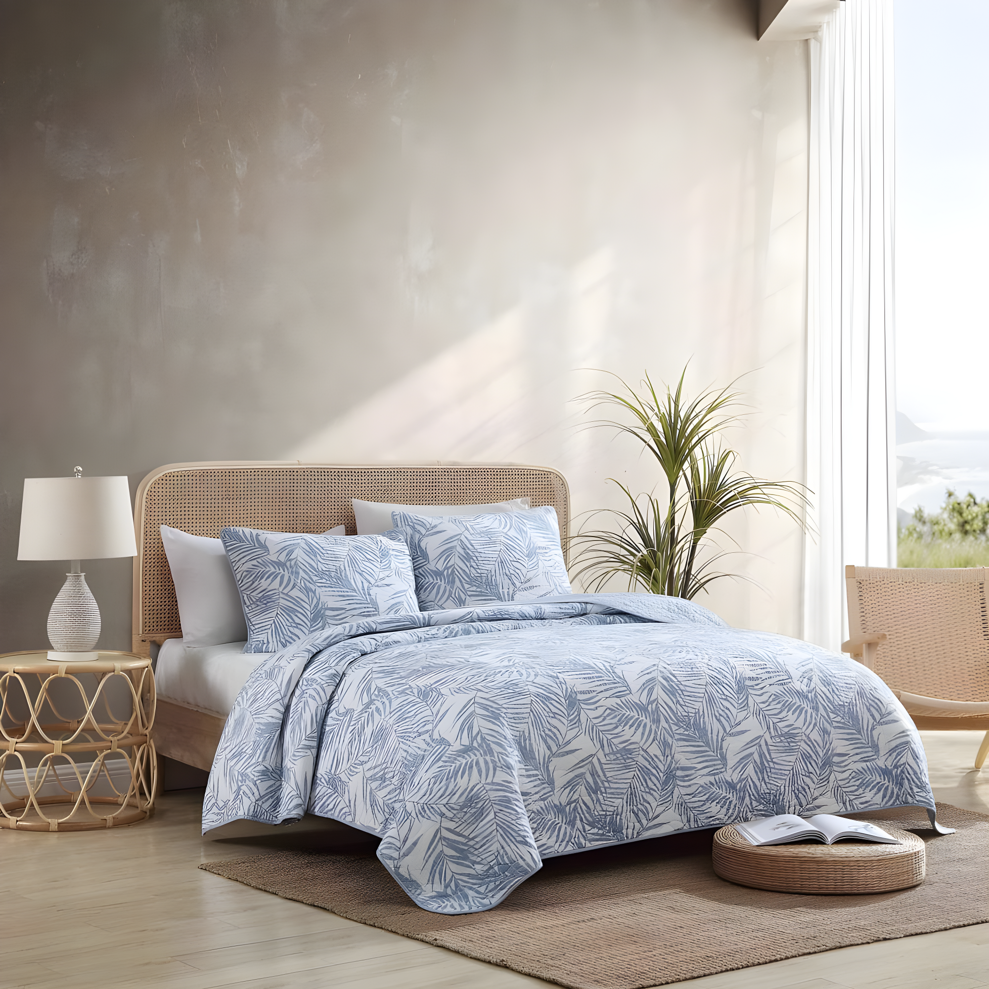Tommy Bahama Home Tommy Bahama Palmday Cotton Reversible Quilt Set