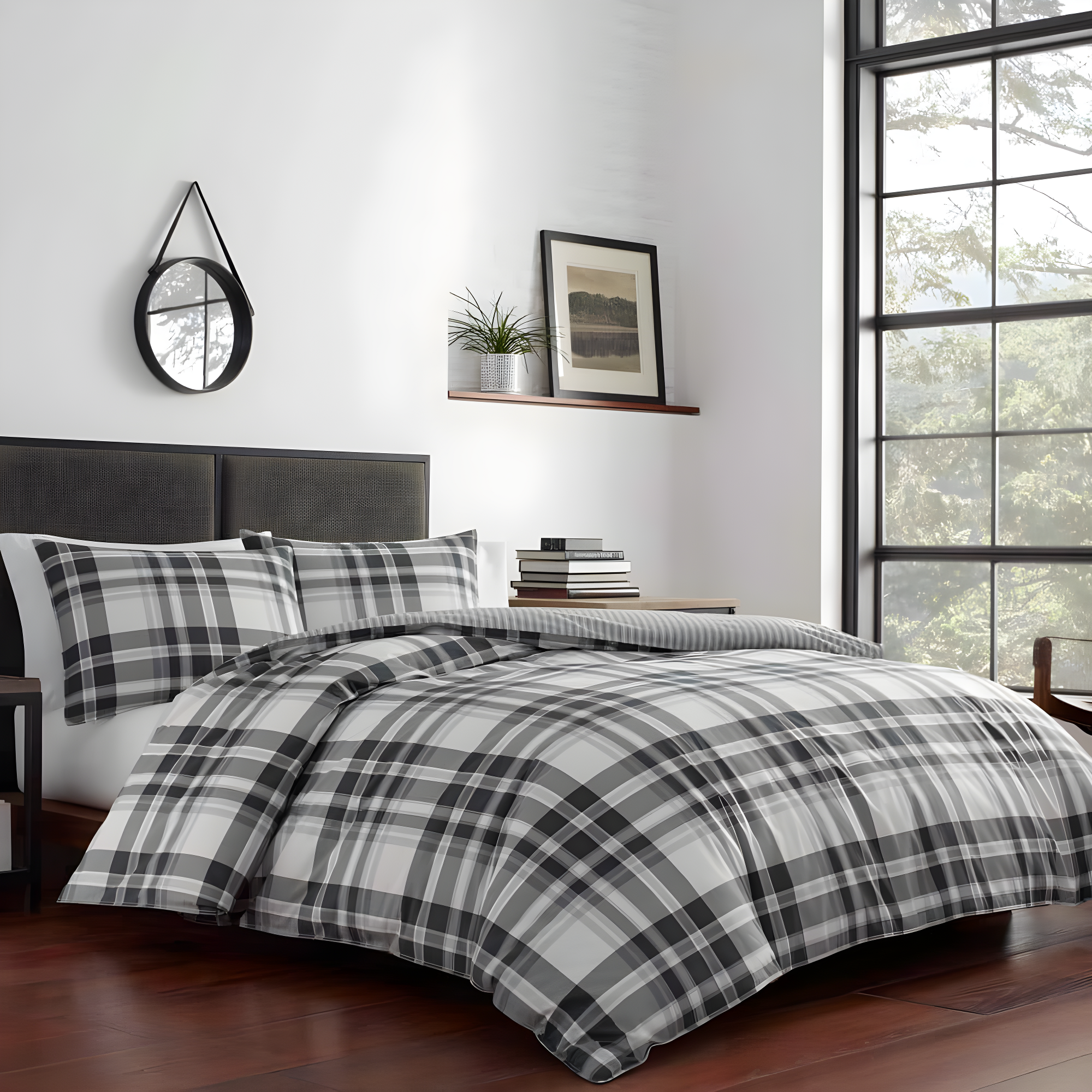 Eddie Bauer Coal Creek Plaid Cotton Comforter Set