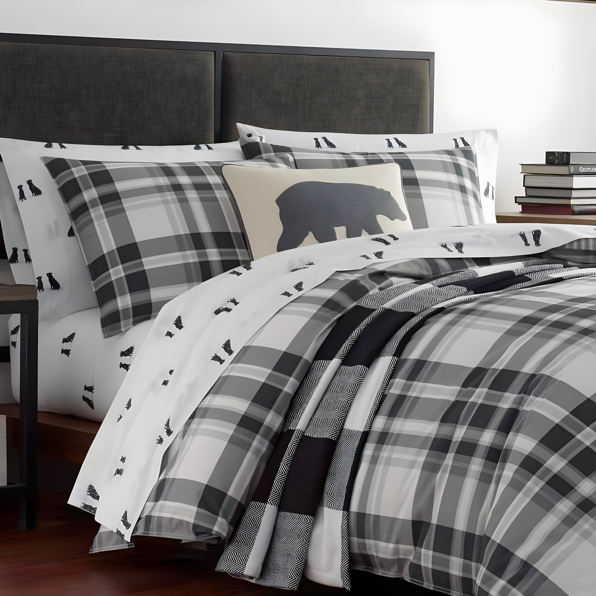 Eddie Bauer Coal Creek Plaid Cotton Comforter Set