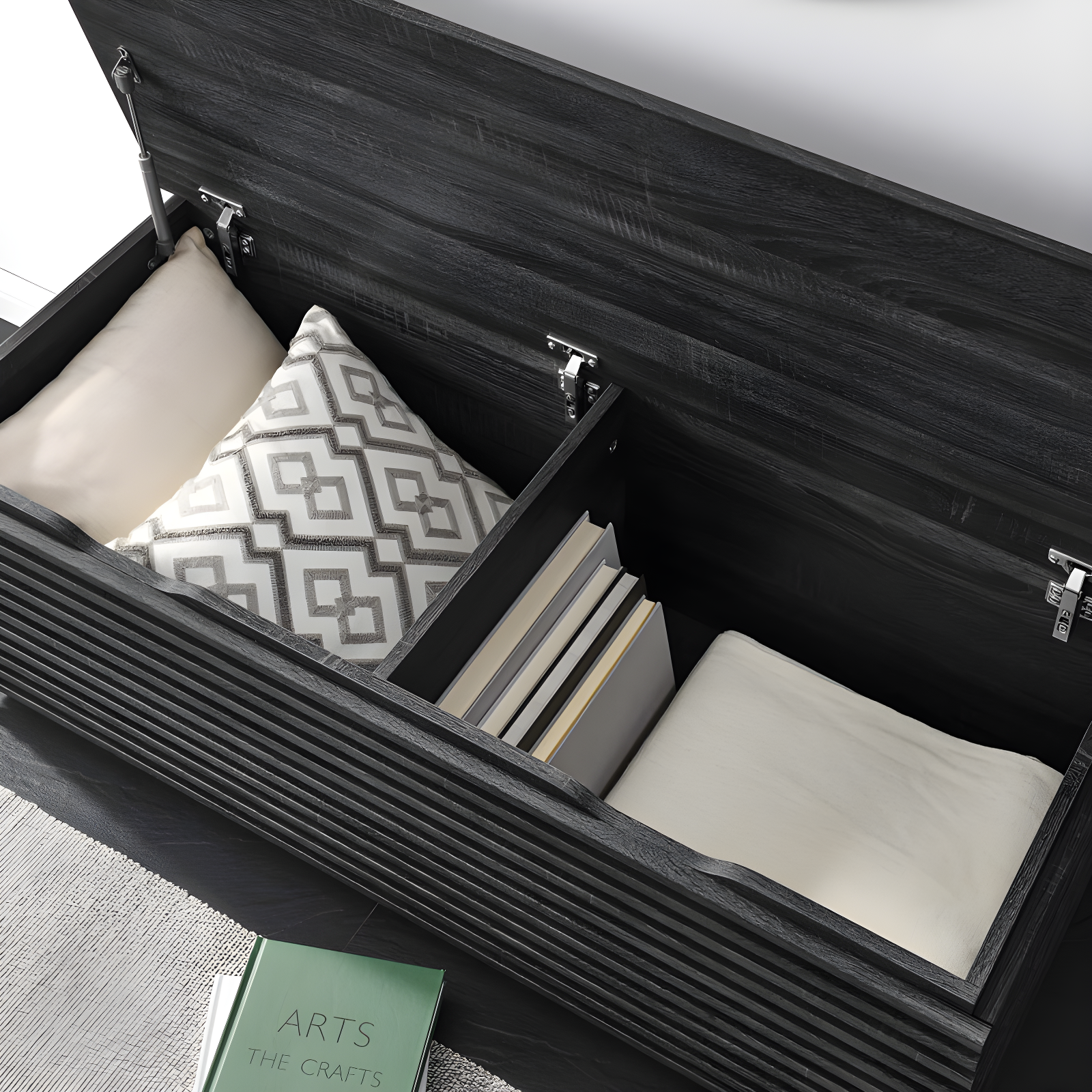 Modway Render 47" Wood Grain Storage Bench & Reviews | Wayfair