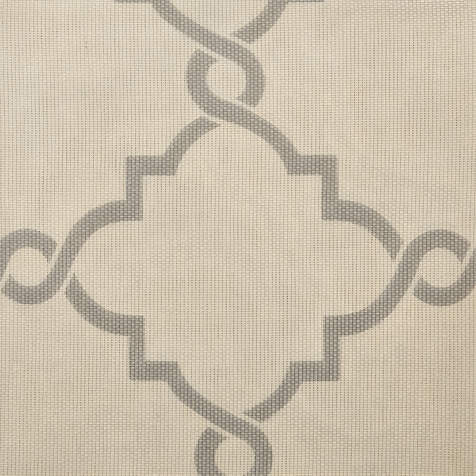 Madison Park Fretwork Print Grommet Top Single Window Curtain Panel