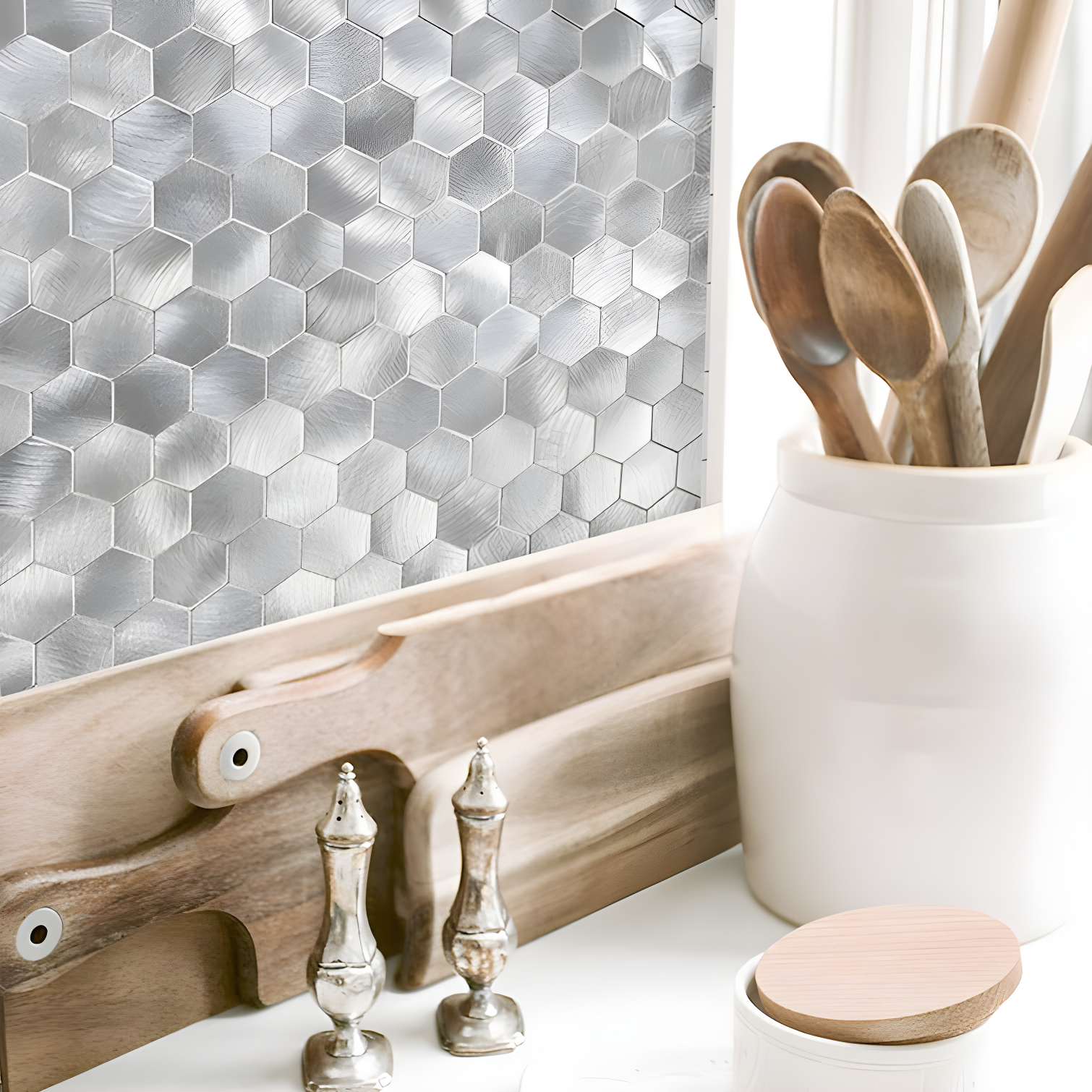 Design Is Personal 12'' W x 12'' L Polyvinyl Chloride (PVC) Peel and Stick Mosaic Tile