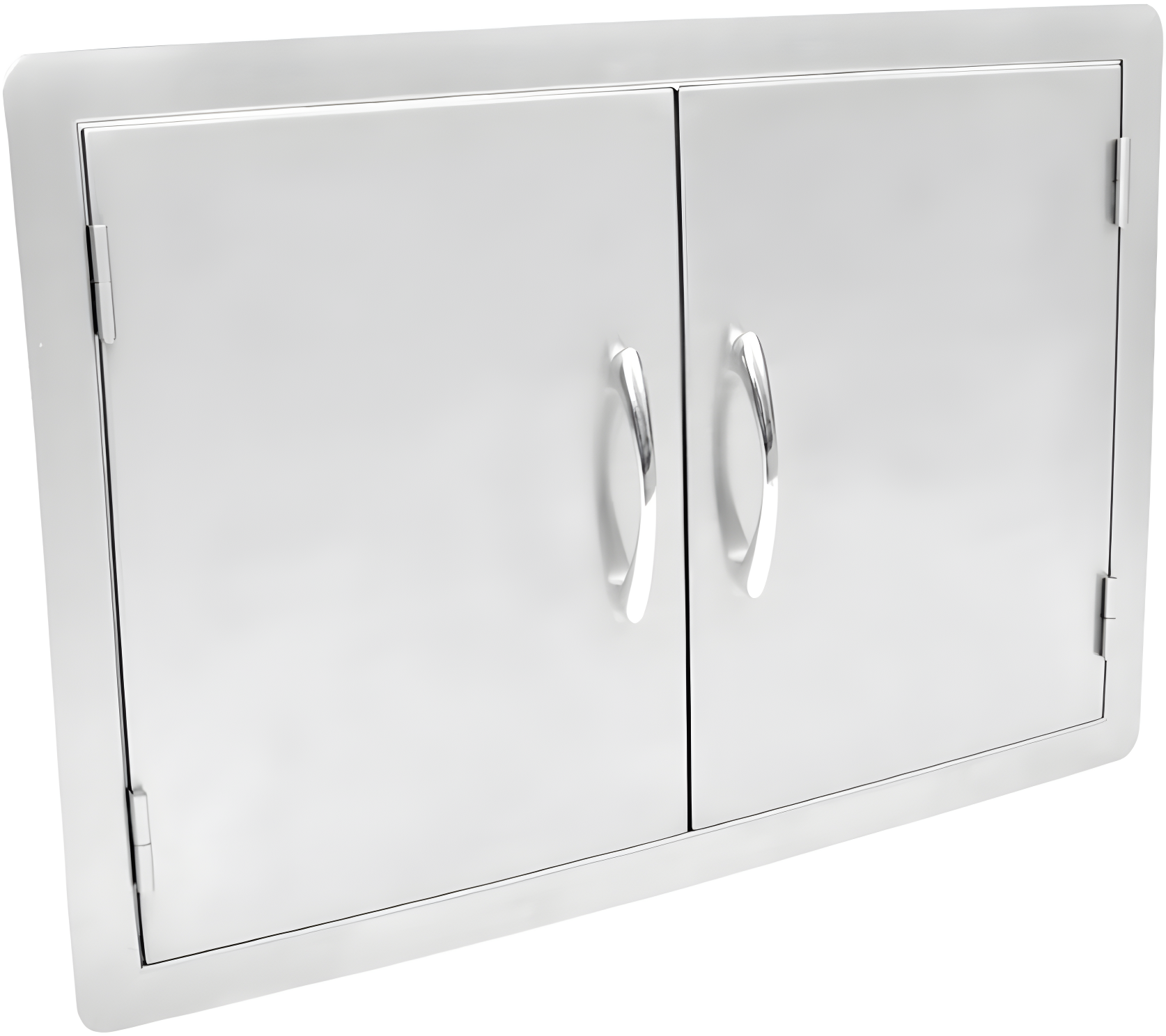 30-Inch Stainless Steel Double Access Door for Outdoor Kitchen