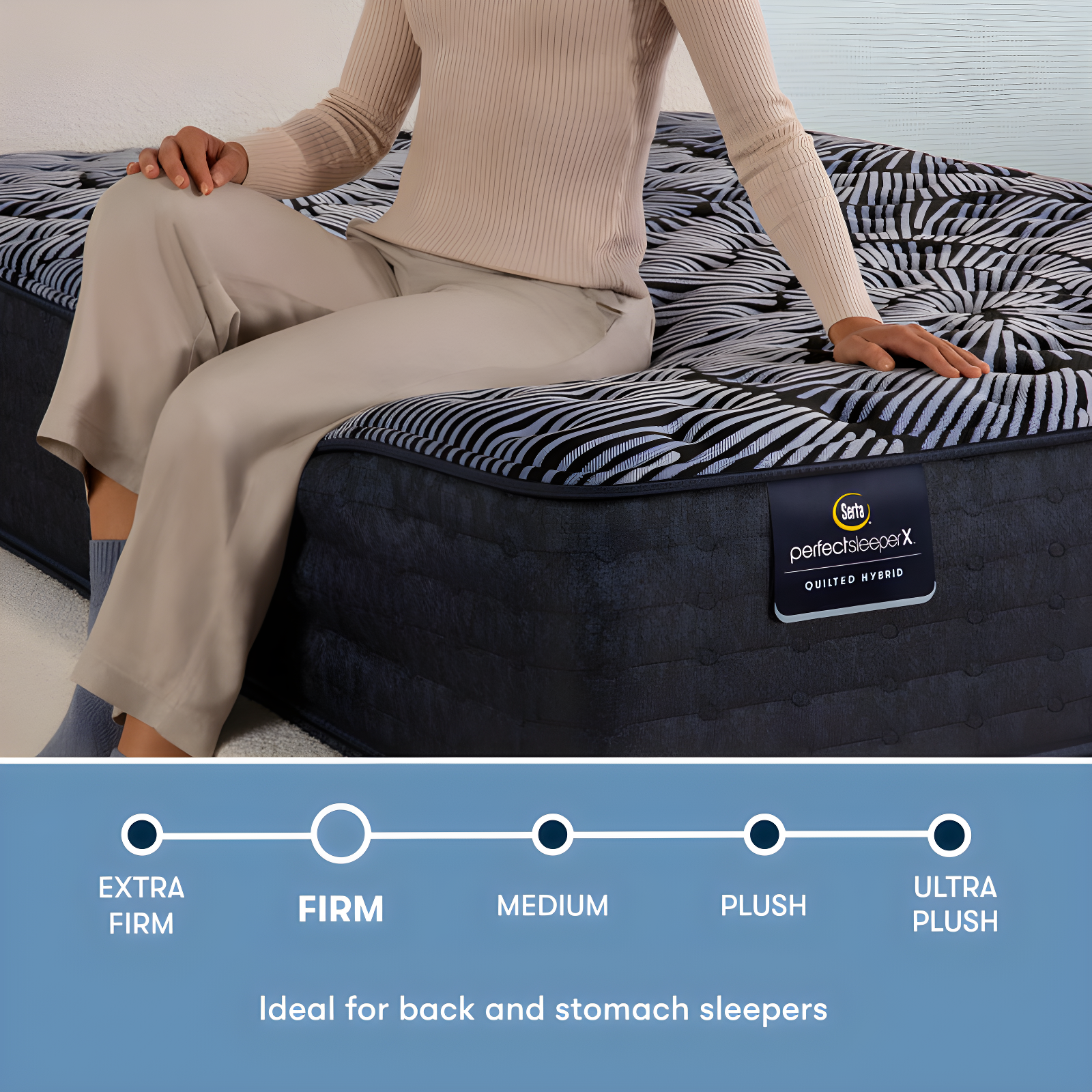 Serta Perfect Sleeper X Knox Firm 13.5" Hybrid Mattress