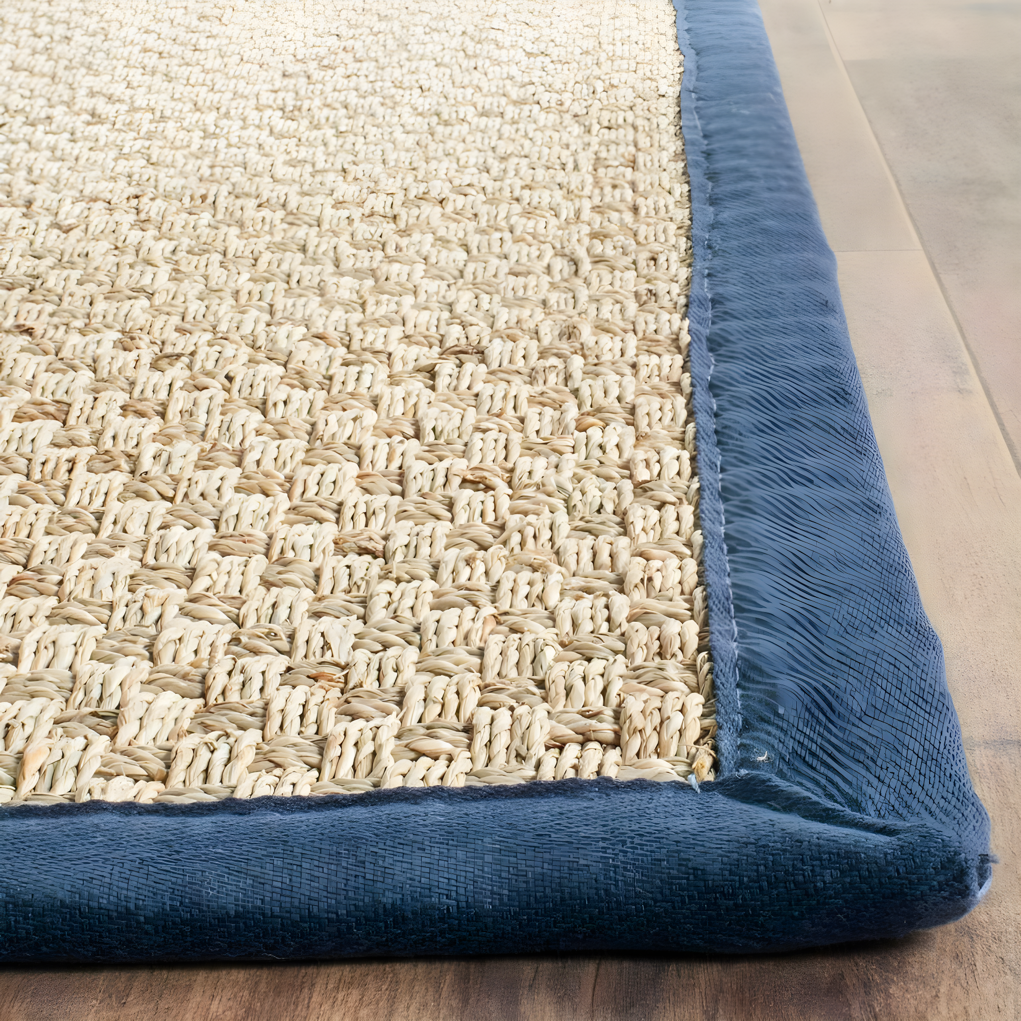 Natural Fiber NF114 Power Loomed Indoor Accent Rug - Natural/Blue - 3'x5' - Safavieh.