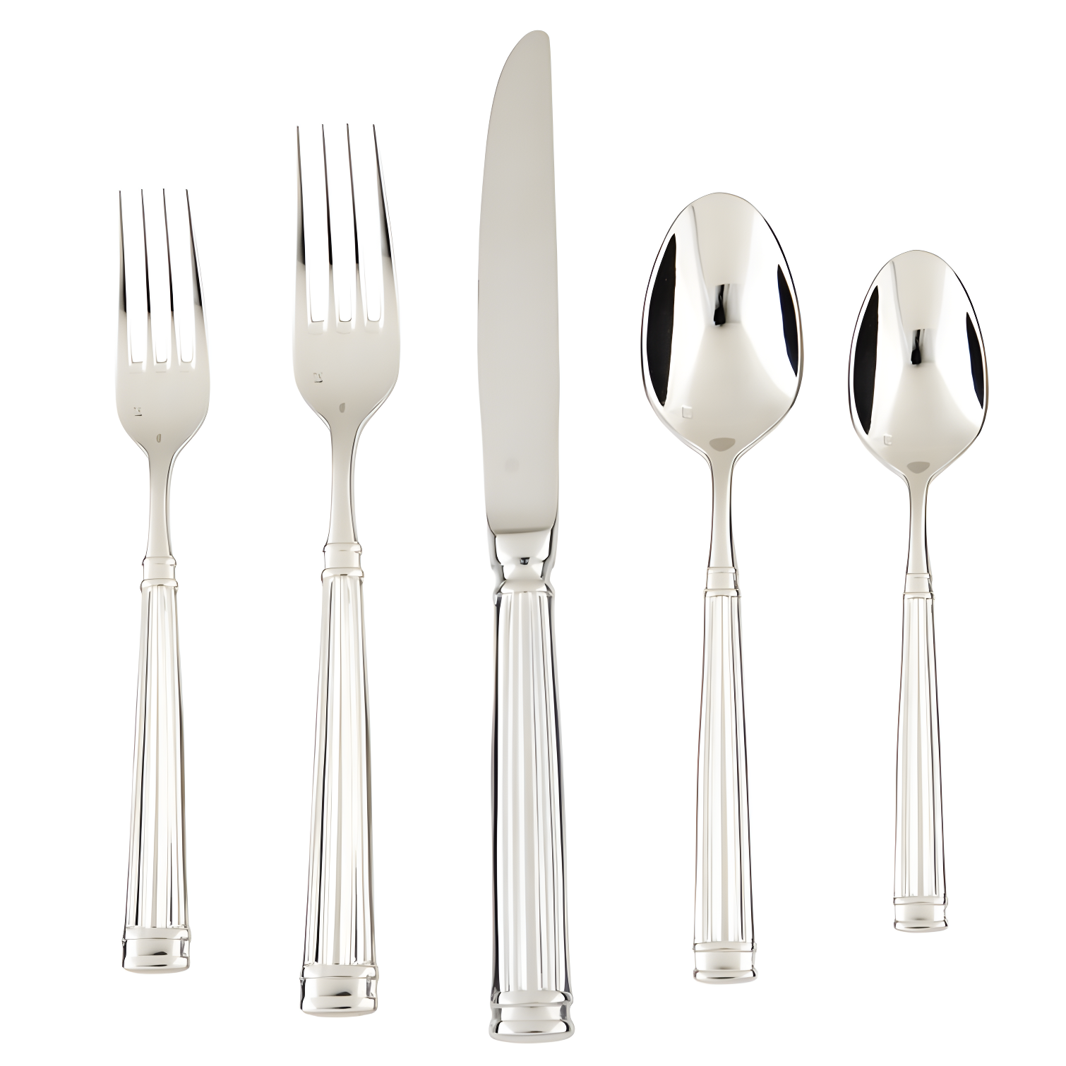 Doria 5 Piece 18/10 Stainless Steel Flatware Set, Service for 1