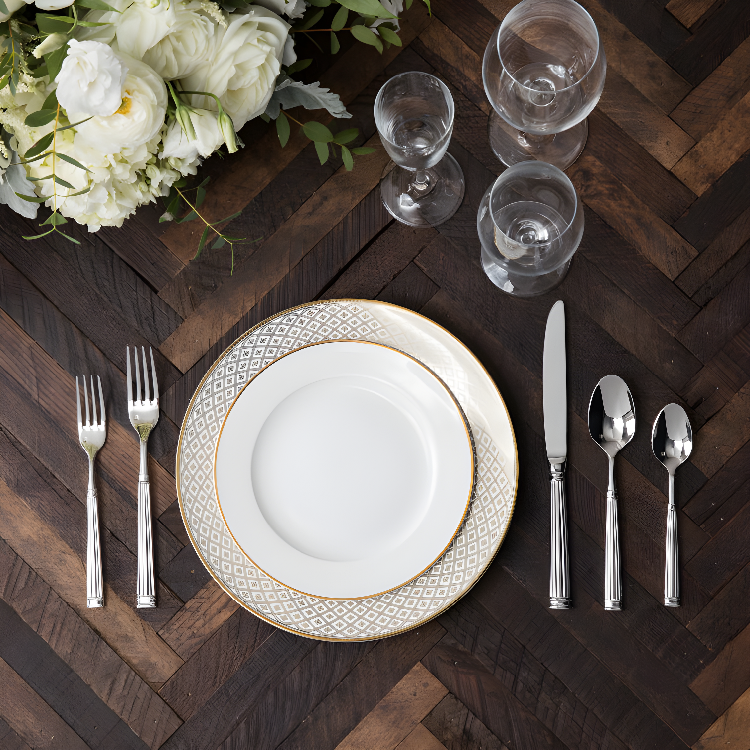 Doria 5 Piece 18/10 Stainless Steel Flatware Set, Service for 1