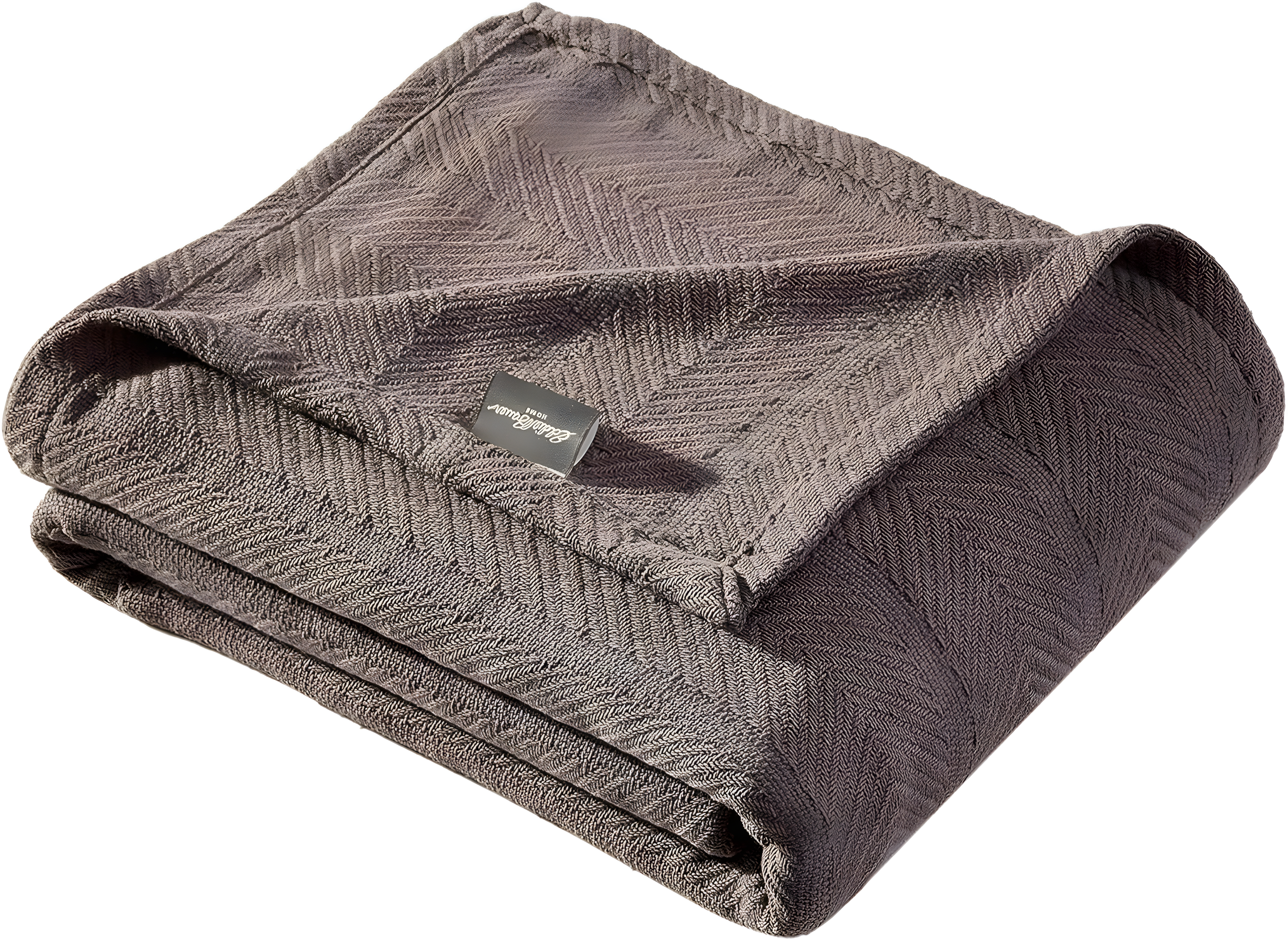 Eddie Bauer Herringbone Cotton Reversible Blanket