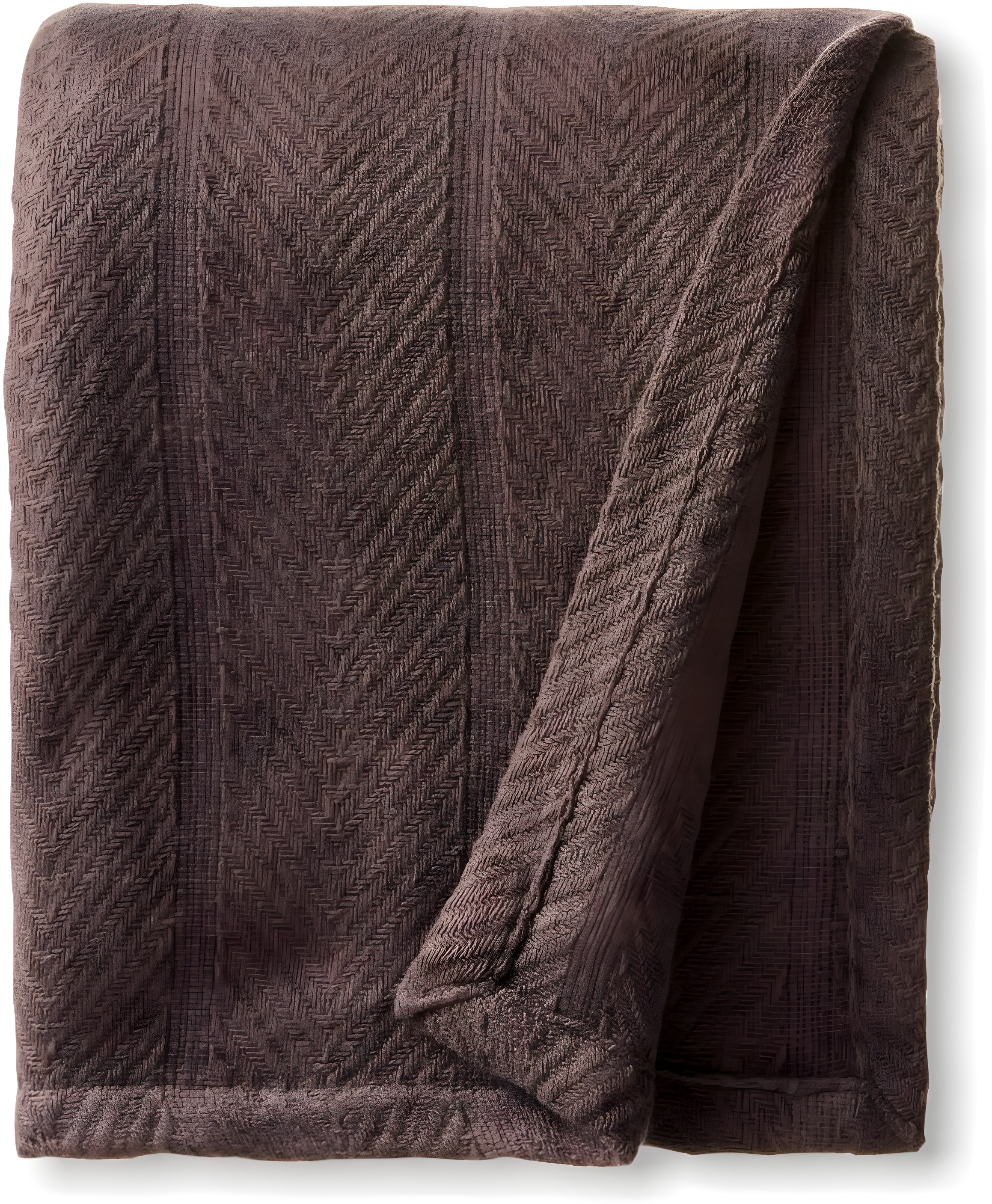 Eddie Bauer Herringbone Cotton Reversible Blanket