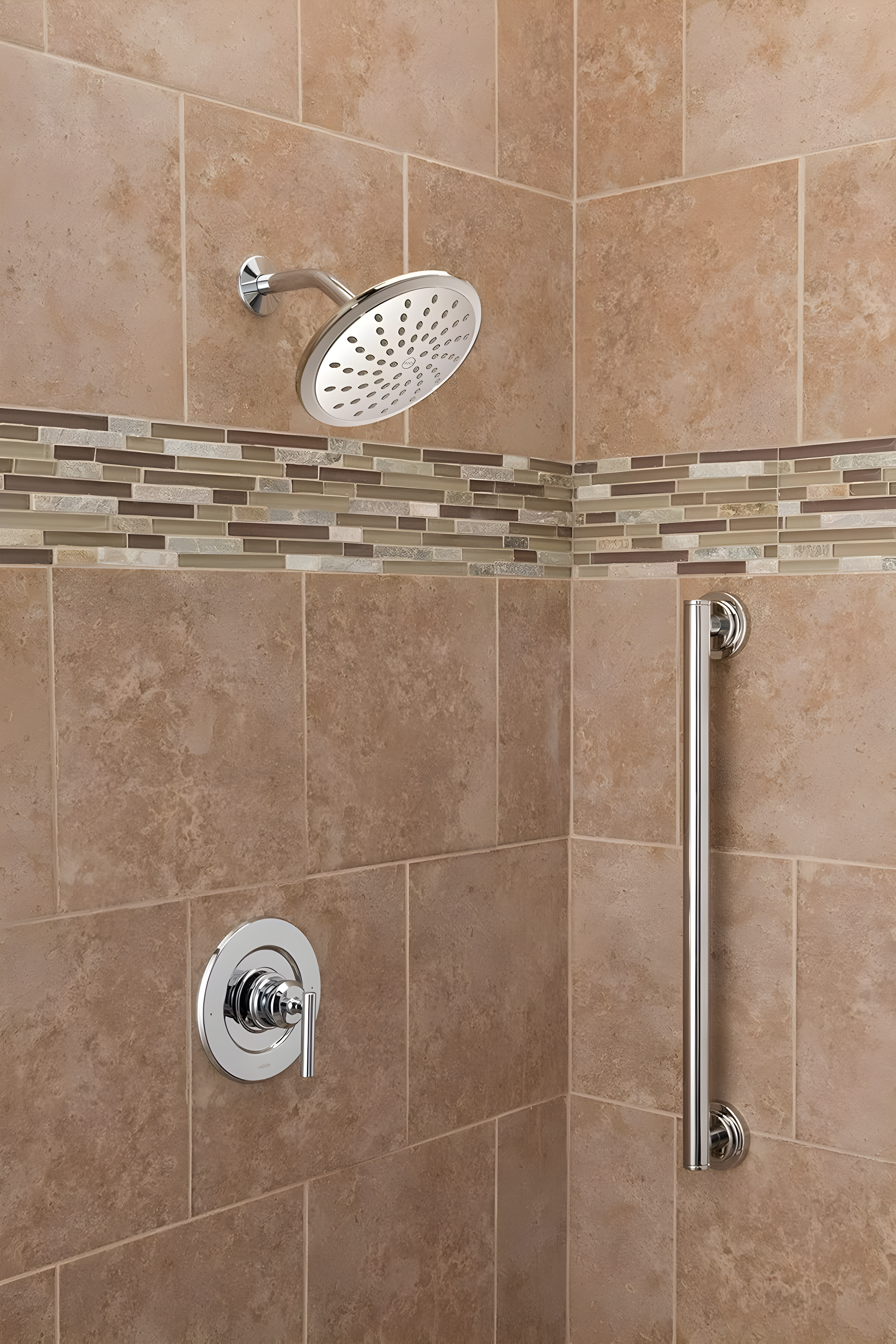 Moen Wide Round Rain Shower Head for Bathroom with 2 GPM High-Pressure Rainfall Spray