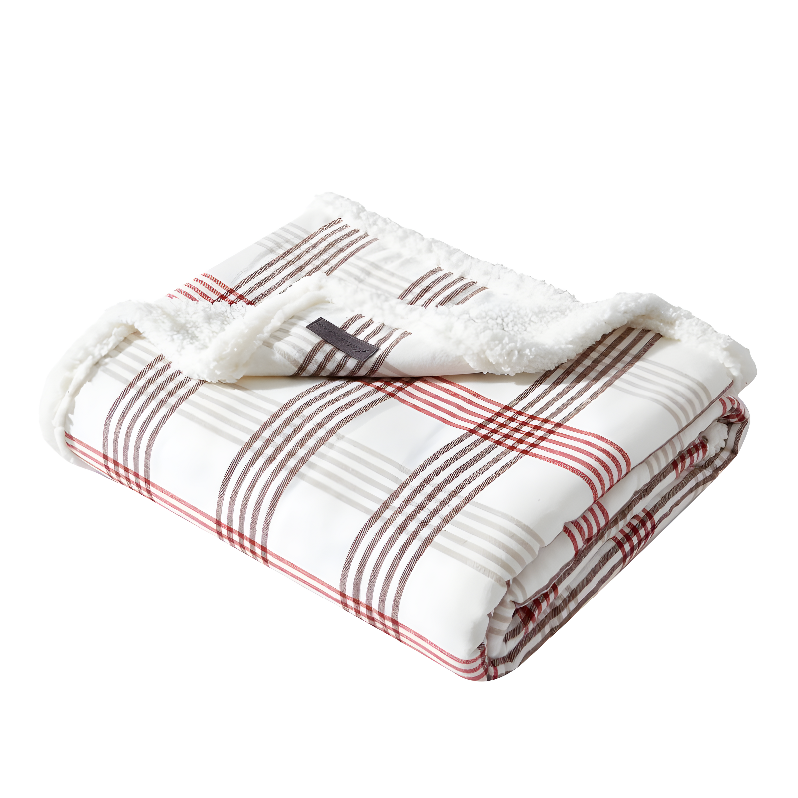 Eddie Bauer Eddie Bauer Printed Flannel/Sherpa Throw Blankets
