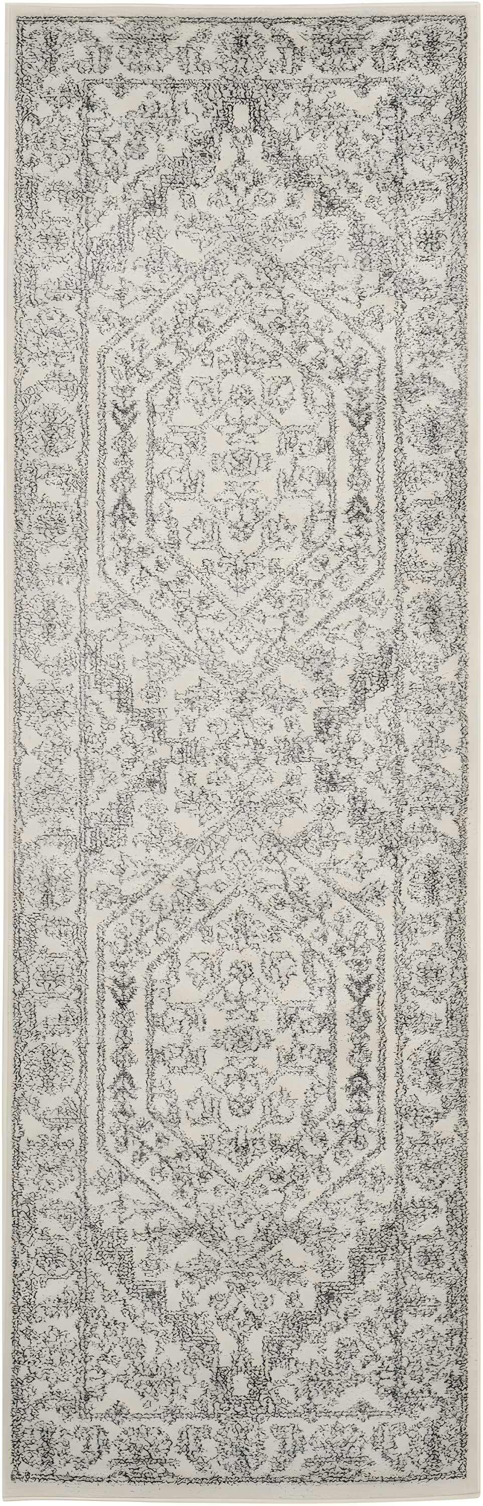 Adirondack ADR108 Power Loomed Runner Rug  Ivory / Silver 2'-6" X 8' - Safavieh.