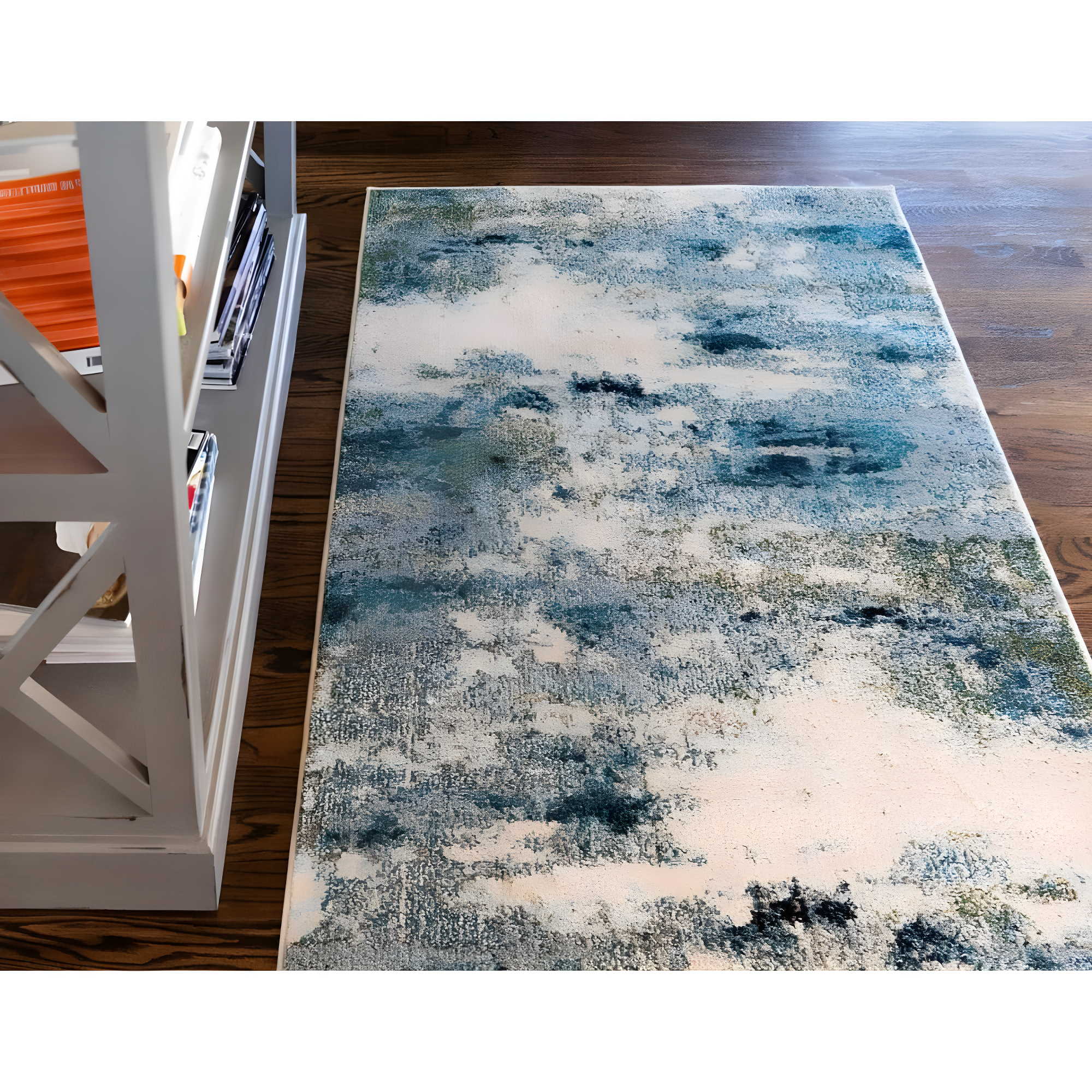 Unique Loom Chromatic Collection Area Rug - Avalon (8' x 10' Rectangle Light Blue/Gray)