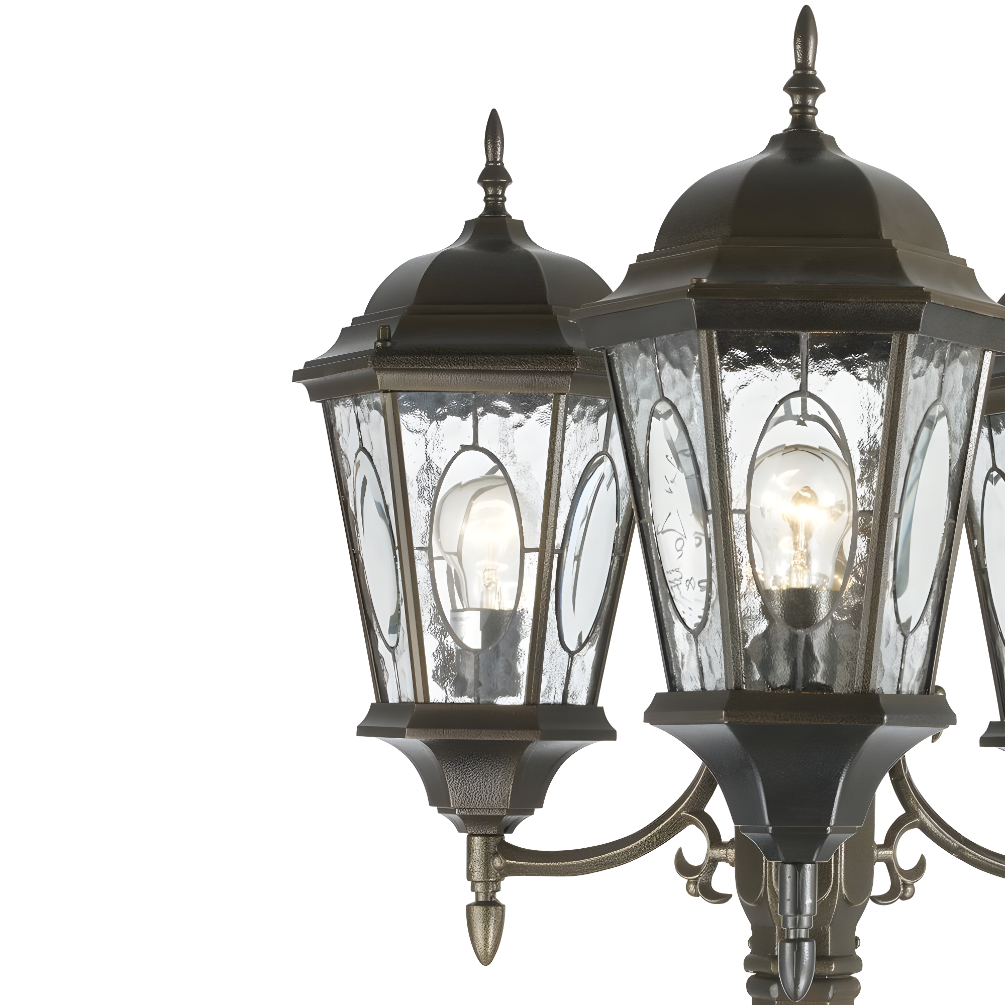 Trans Globe Lighting 4719 Three Light Up Lighting Outdoor Post Light From The Outdoor