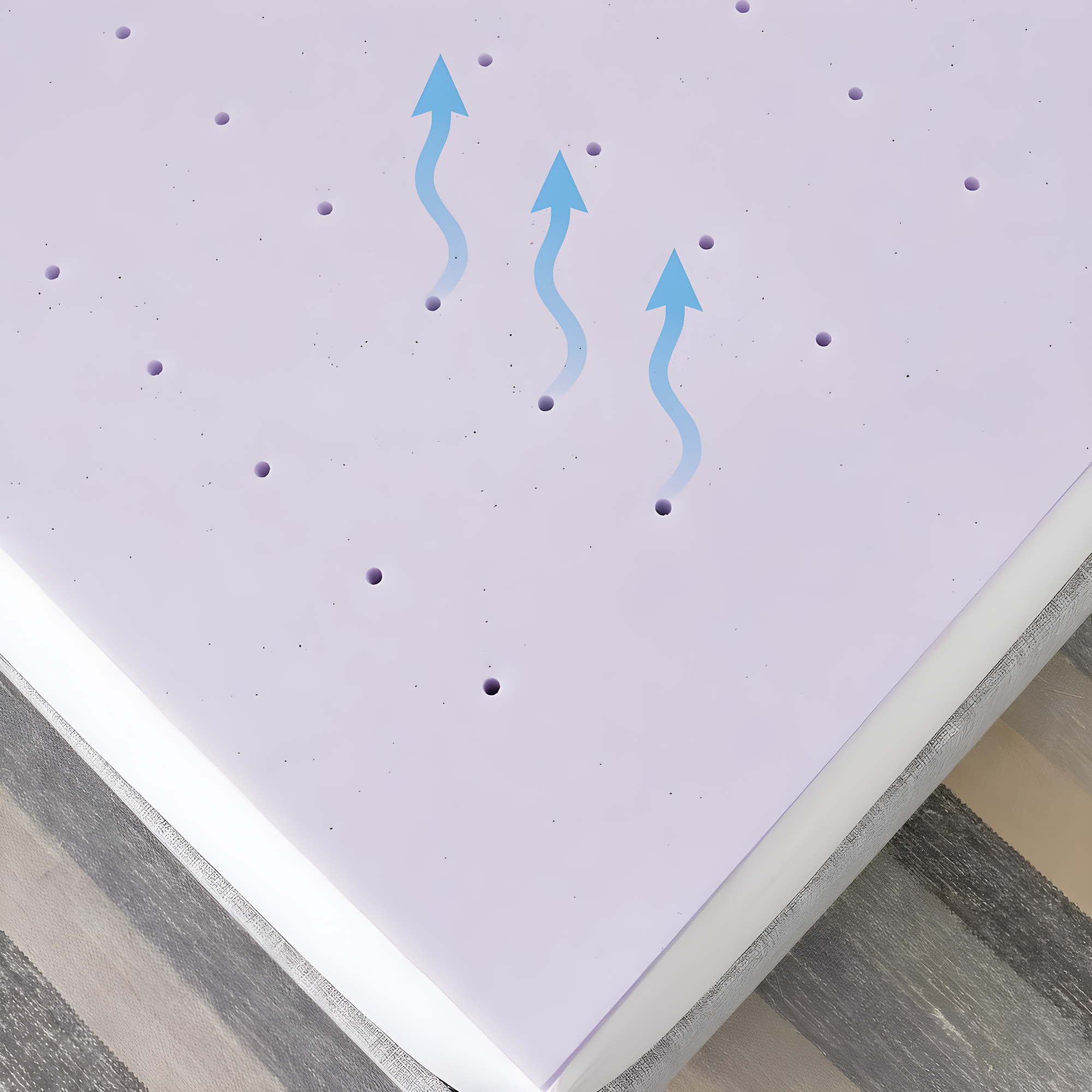 BodiPEDIC 3" Lavender Infused Memory Foam Mattress Topper