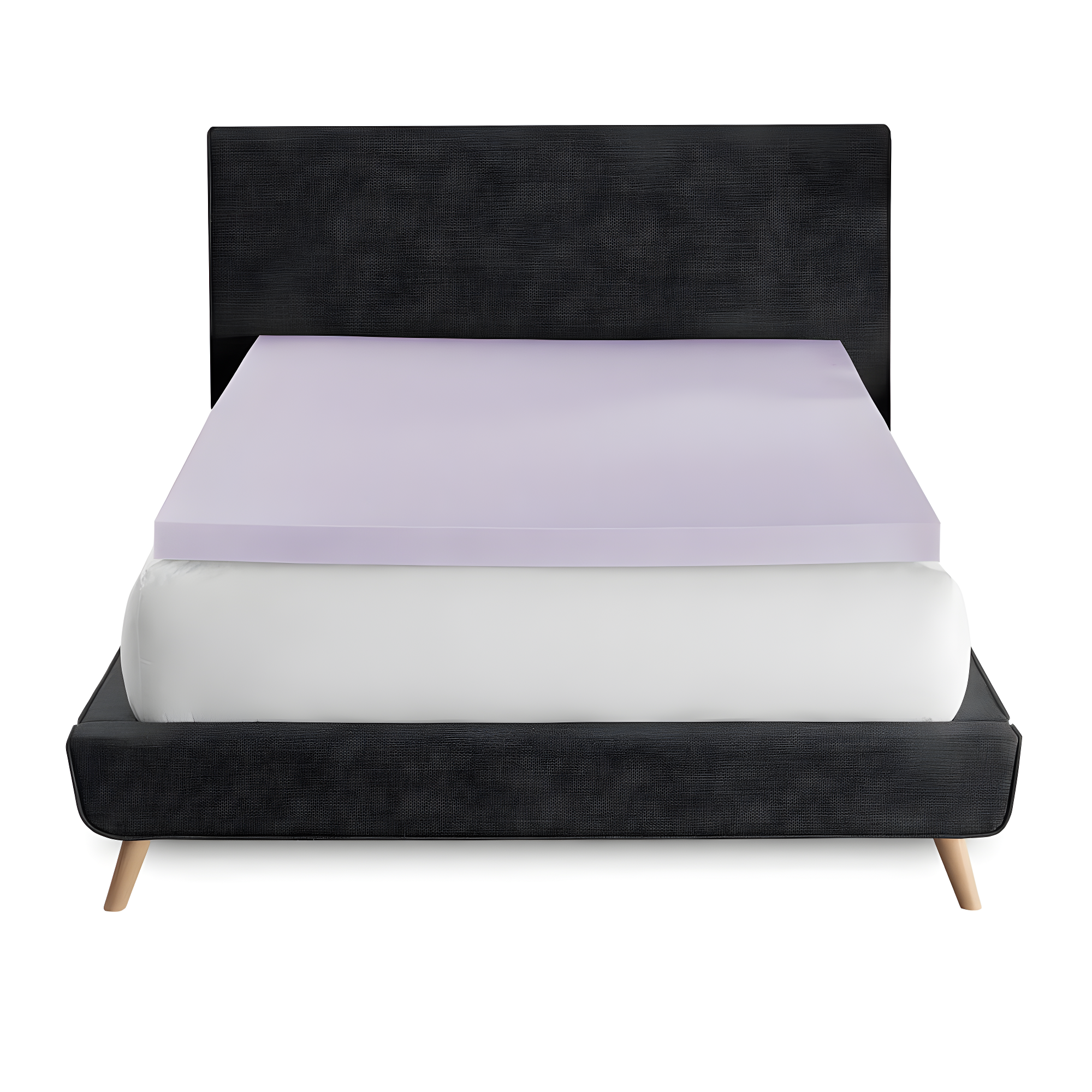 BodiPEDIC 3" Lavender Infused Memory Foam Mattress Topper