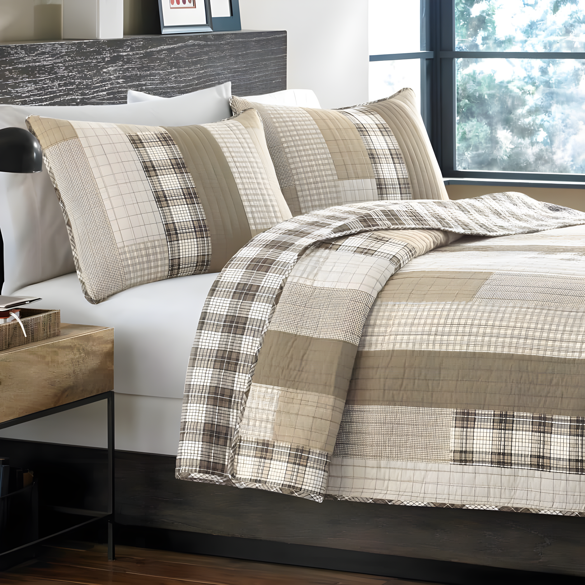 Eddie Bauer Eddie Bauer Fairview Cotton Reversible Quilt Set