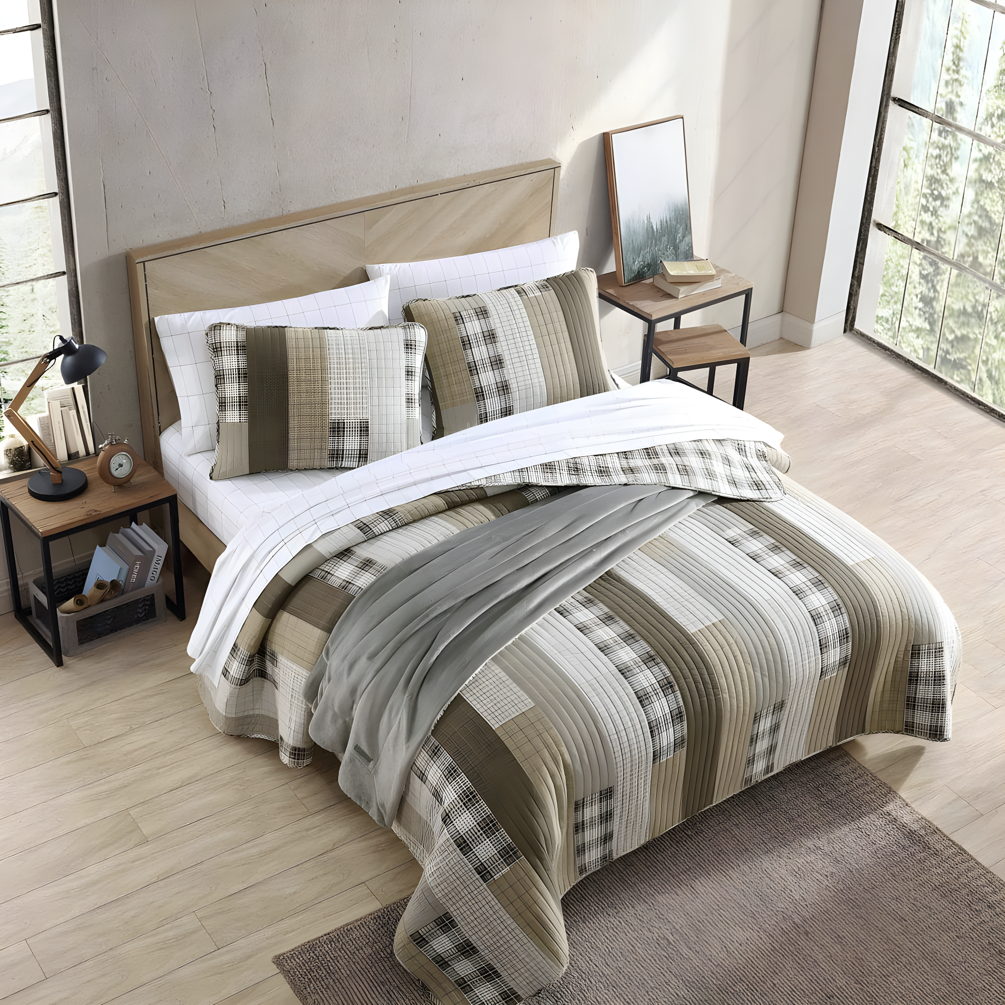 Eddie Bauer Eddie Bauer Fairview Cotton Reversible Quilt Set