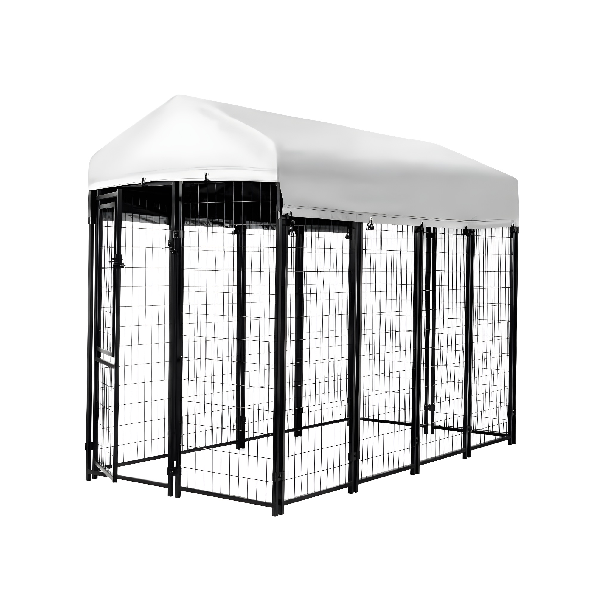 Kennels Direct Metal Kennel Kit with Cover