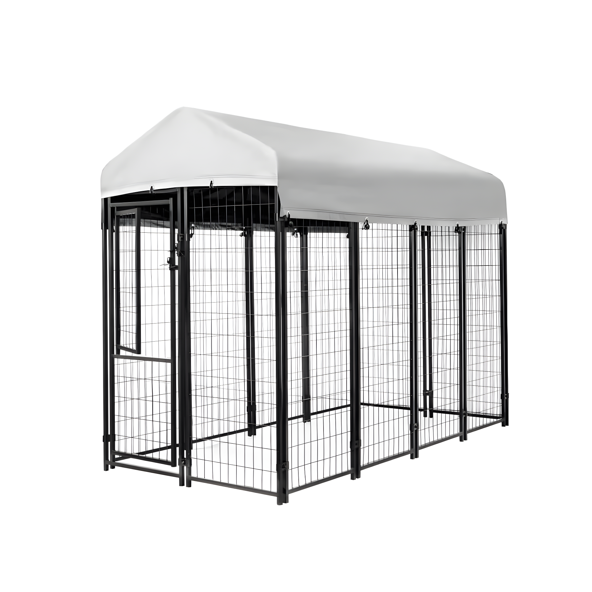 Kennels Direct Metal Kennel Kit with Cover