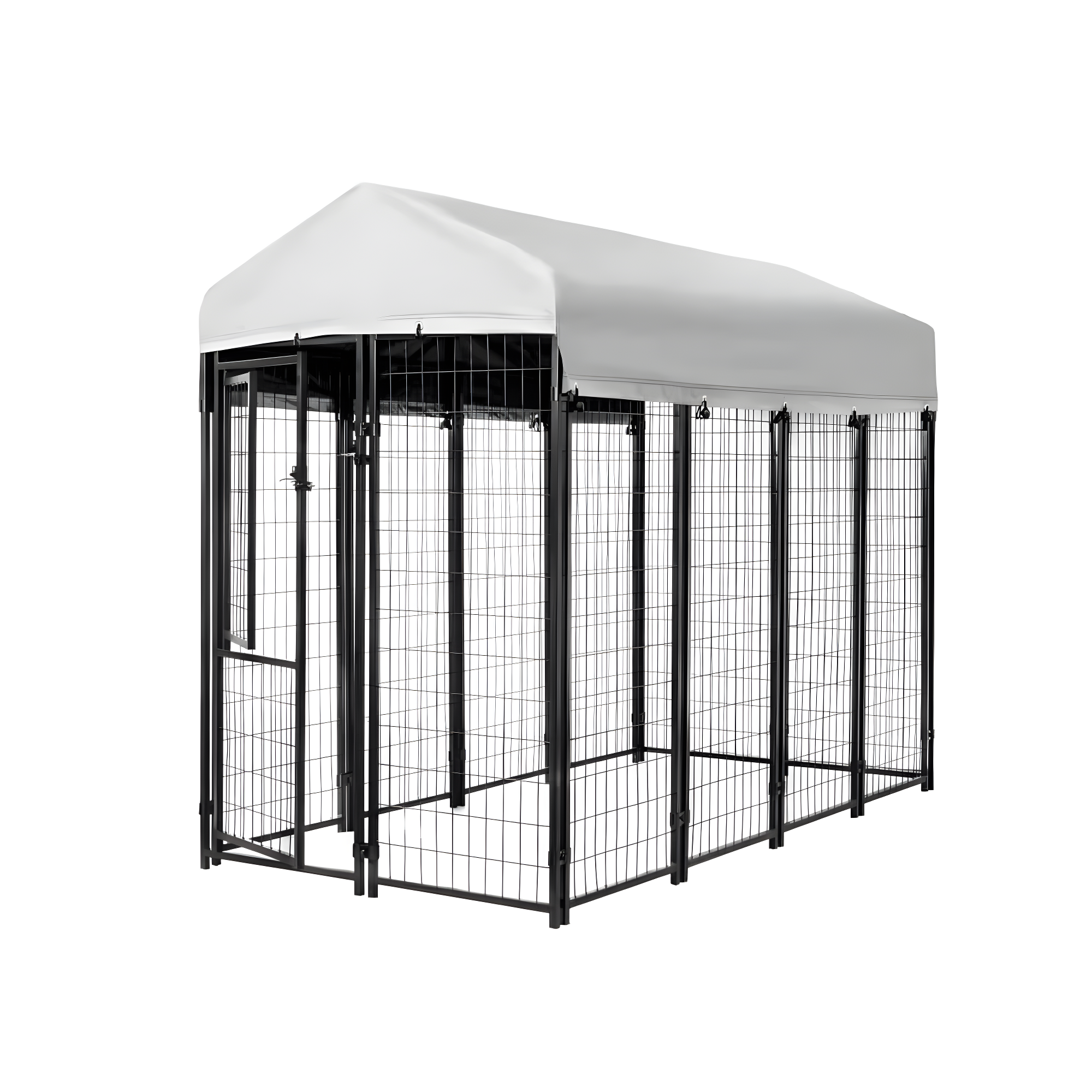Kennels Direct Metal Kennel Kit with Cover