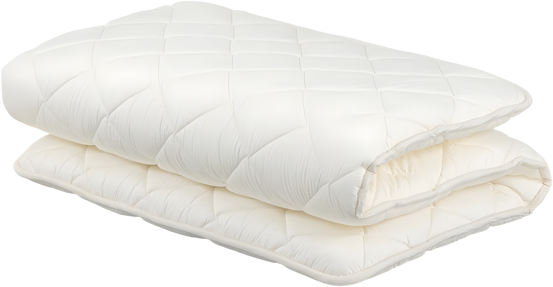 FULI Japanese Futon Floor Mattress, Foldable & Portable Shiki Futon Shikibuton (White, Twin)