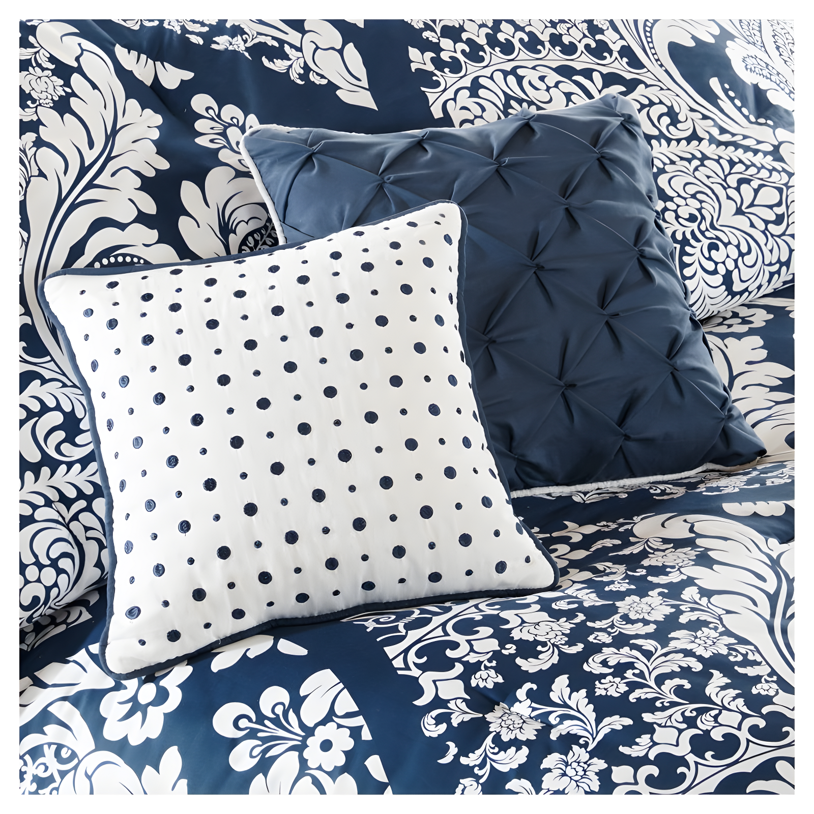 Madison Park Vienna 7 Piece Cotton Printed Comforter Set