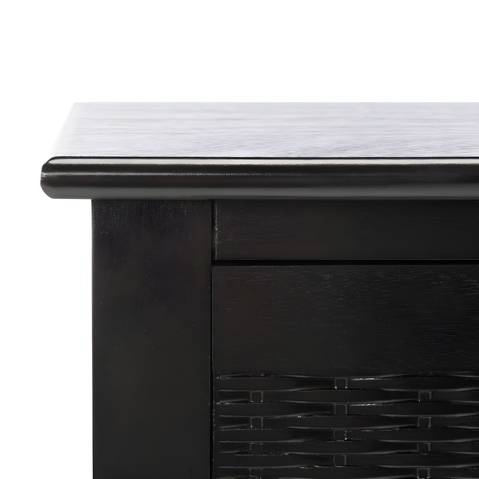 Landers 3 Drawer Console Table - CNS5711B - Black - Safavieh