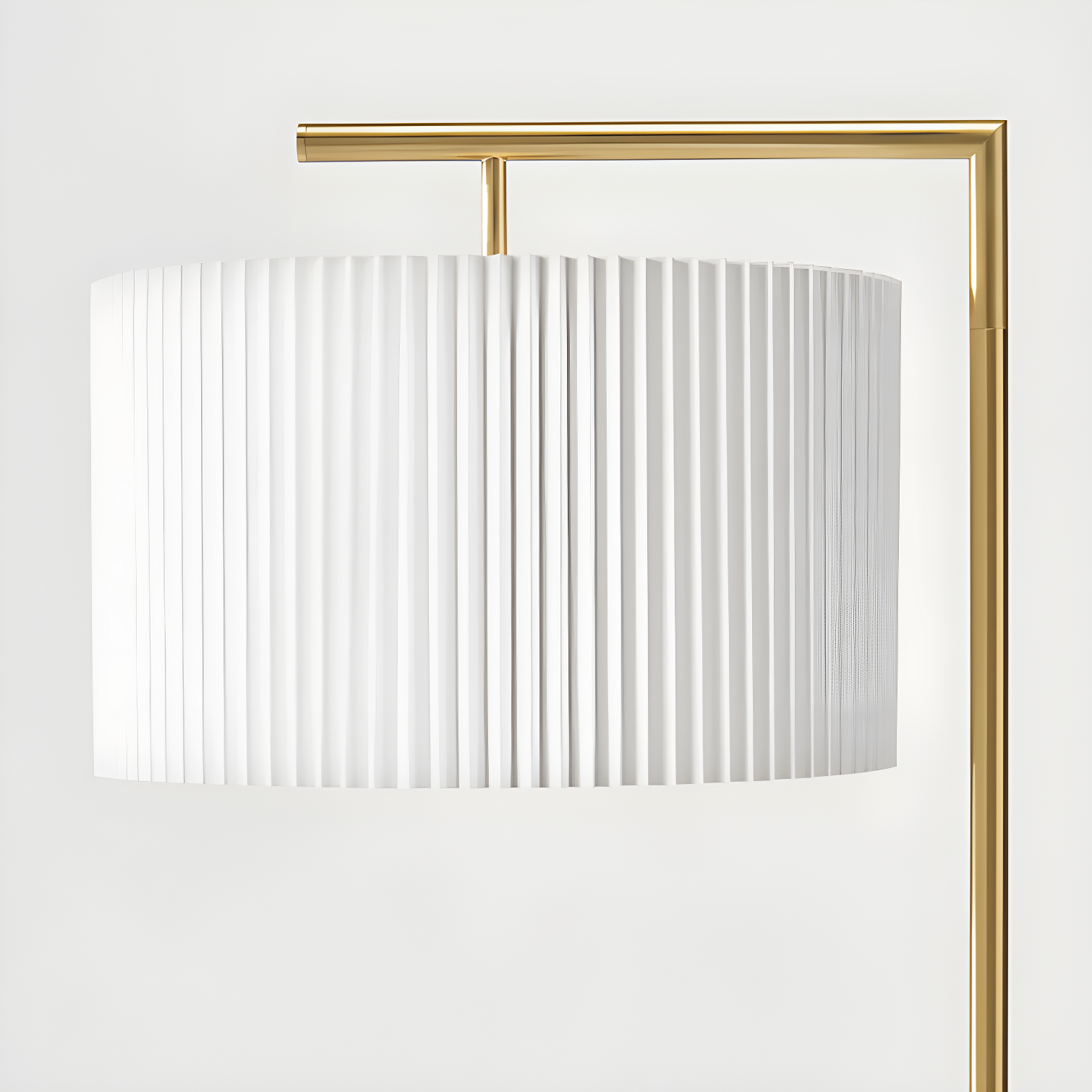 Montage Modern 60 in. Mid-Century Modern LED Floor Lamp with Fabric Drum Shade