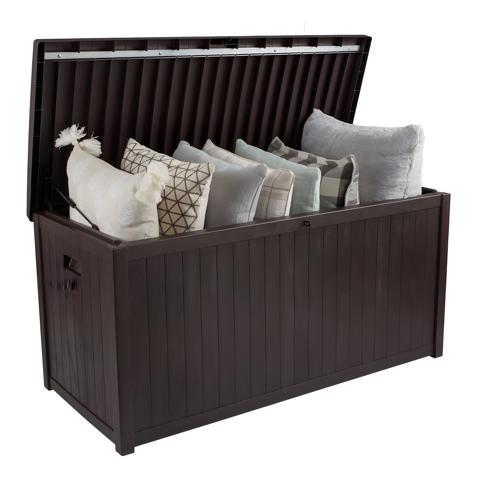Pure Garden Outdoor Storage Box - 113 Gallon Lockable Deck Box for Pool Accessories, Patio Furniture Cushions, or Package Delivery for Outside by Pure Garden