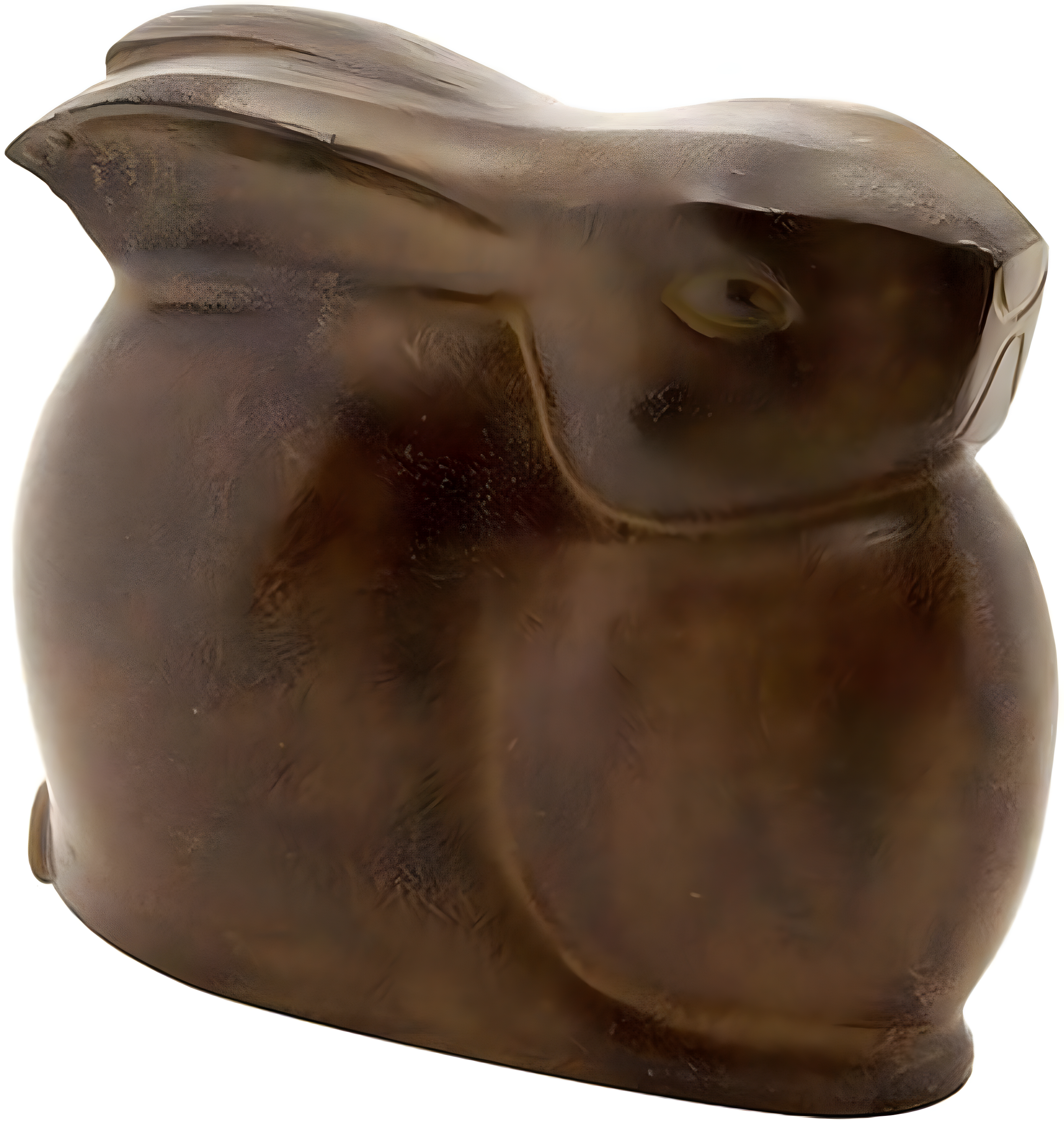 3.75" Tall Cast Aluminum Small Moon Bunny Indoor Outdoor Statue Antique Bronze Finish - Achla Designs: Garden Decor, Unique Animal Sculpture