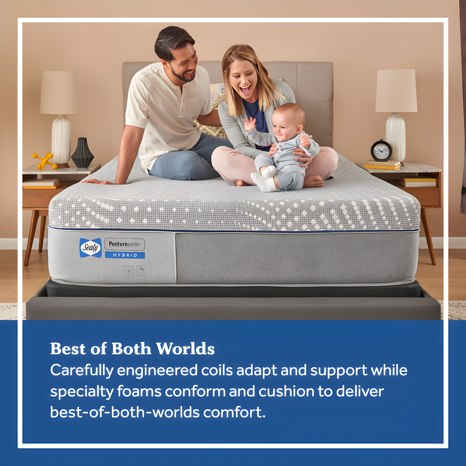 Sealy Posturepedic® Melba Hybrid Mattress Level 1 (11"h)