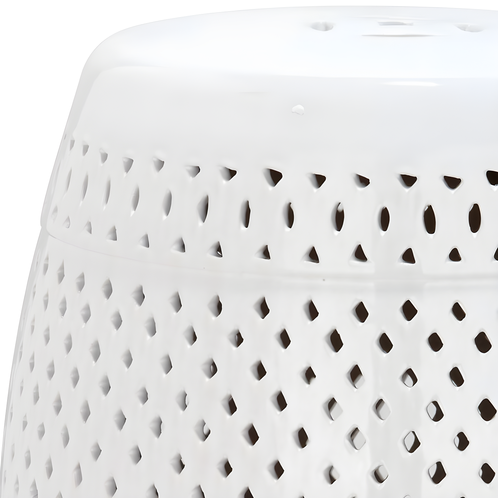 Diamond Garden Stool - Indoor/Outdoor - ACS4507 - White - Safavieh