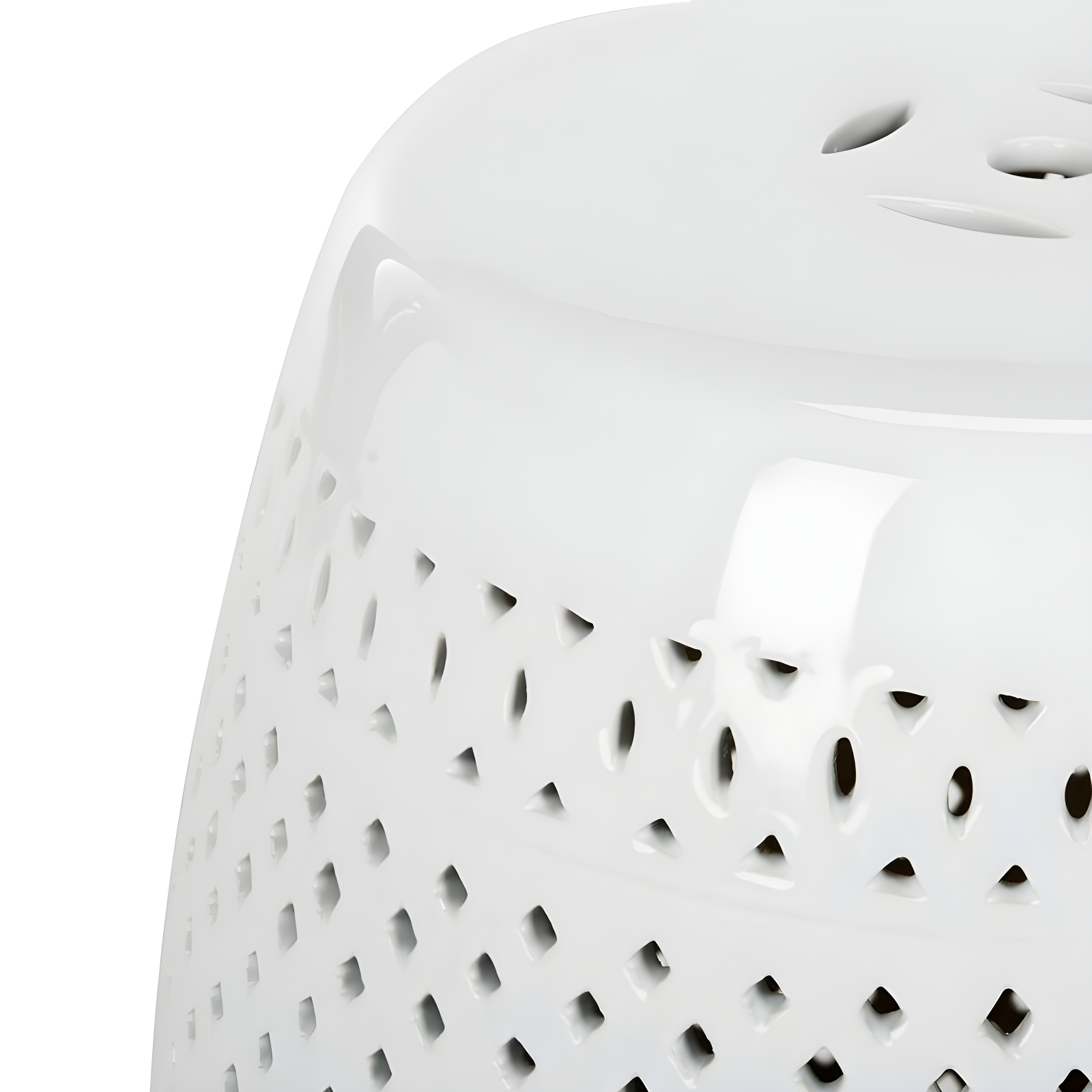 Diamond Garden Stool - Indoor/Outdoor - ACS4507 - White - Safavieh