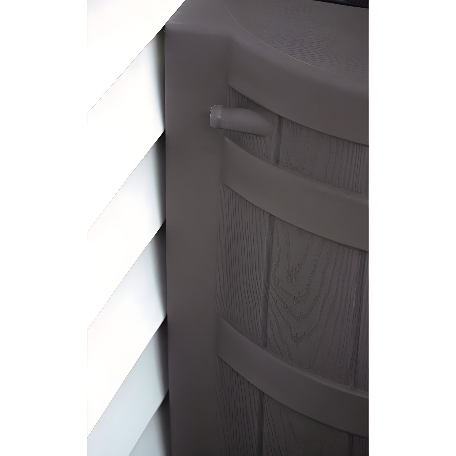 Good Ideas Rain Wizard Whiskey Style Rain Barrel with Overflow and Spigot