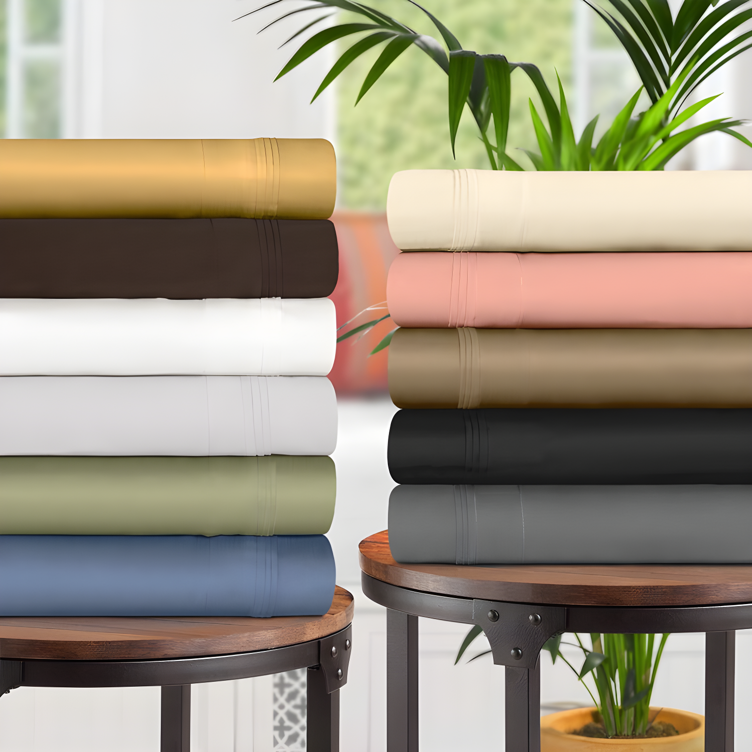 Superior Egyptian Cotton Deep Pocket Solid Luxury 1500 Thread Count Sheet Set